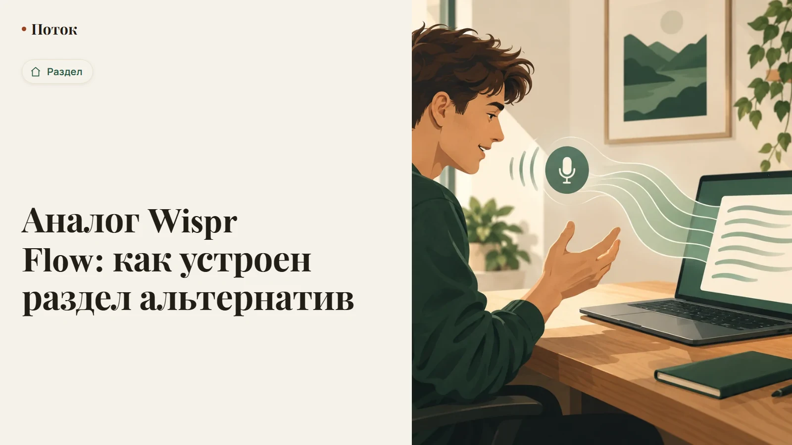 Аналог Wispr Flow: список карточек сравнения программ голосового ввода