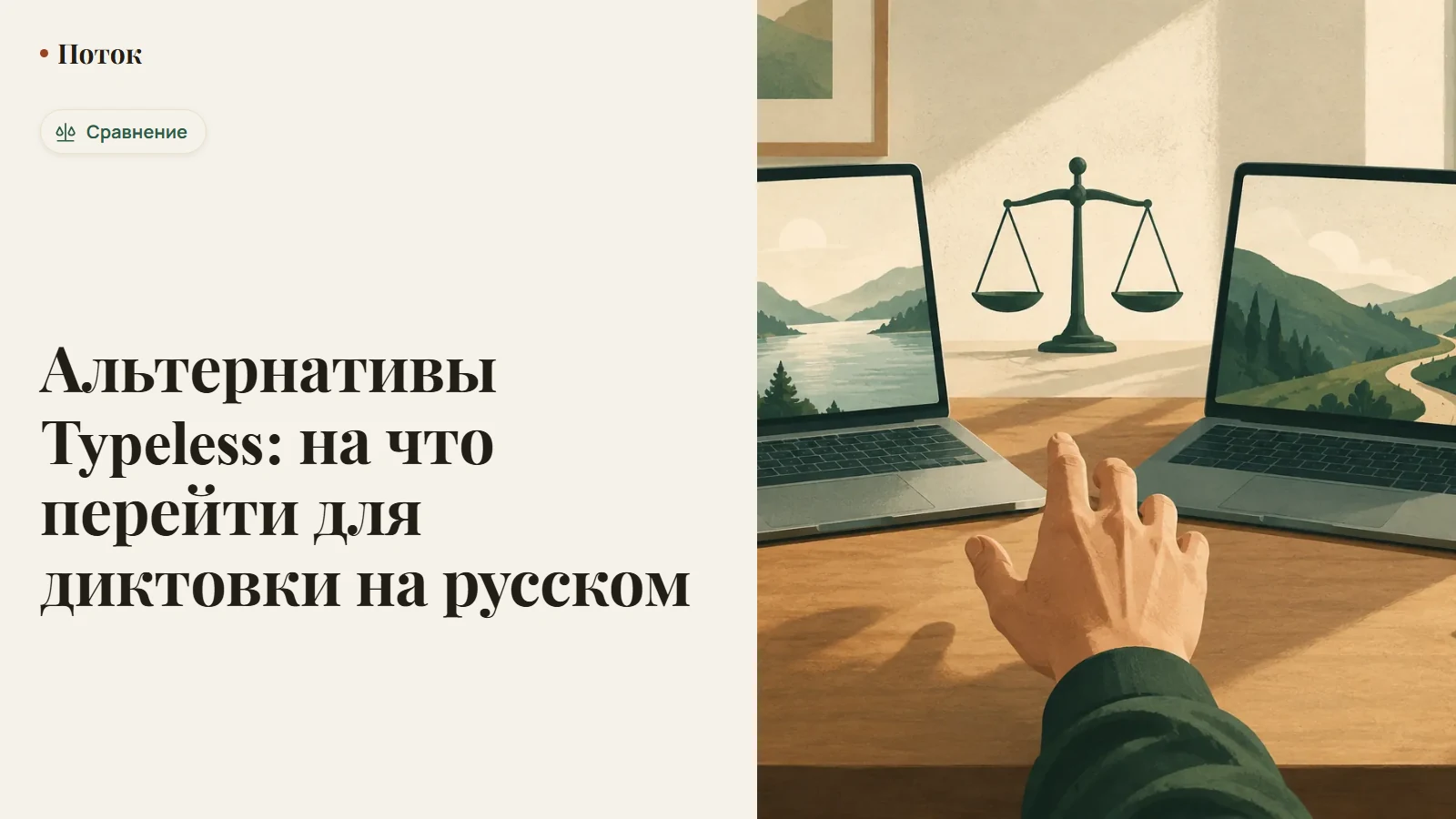 Значок Typeless рядом со значками альтернативных программ голосового ввода на экране