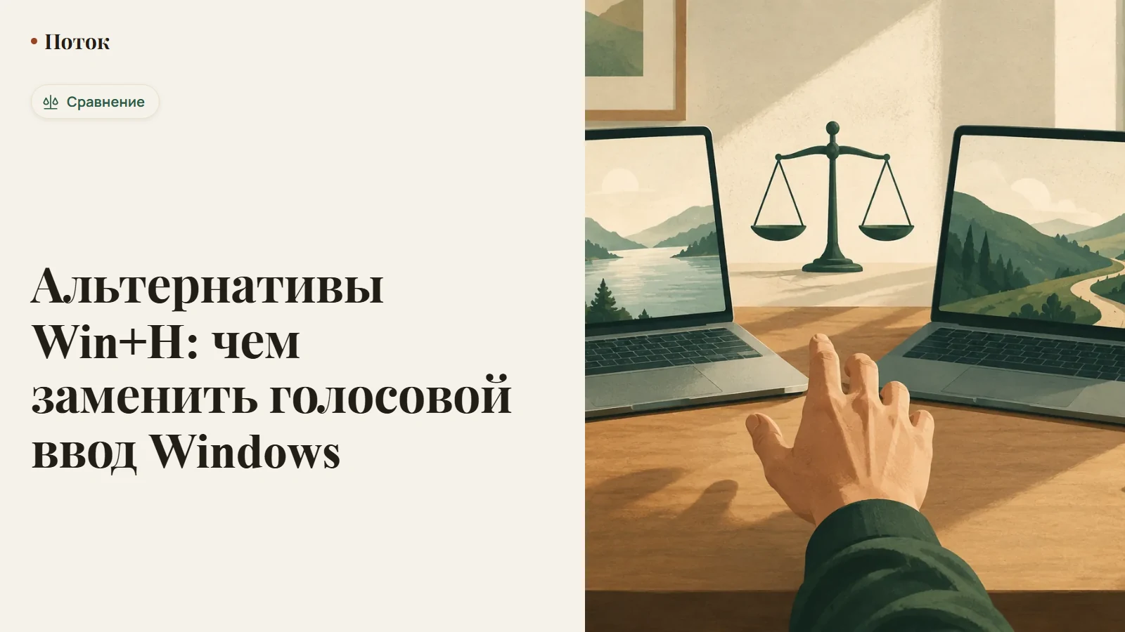Значок Win+H рядом со значками альтернативных программ голосового ввода на экране Windows