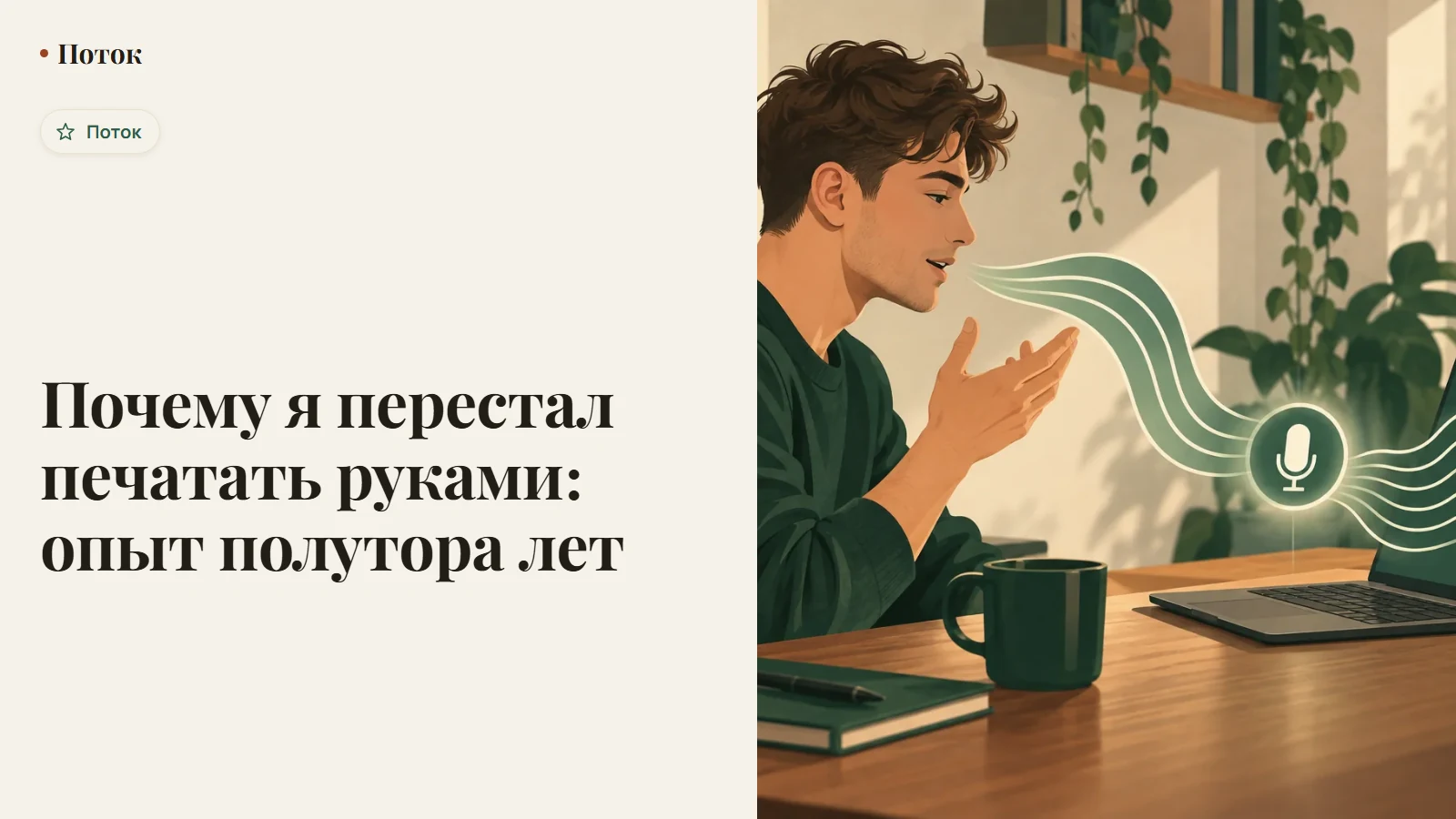 Почему я перестал печатать руками: опыт полутора лет