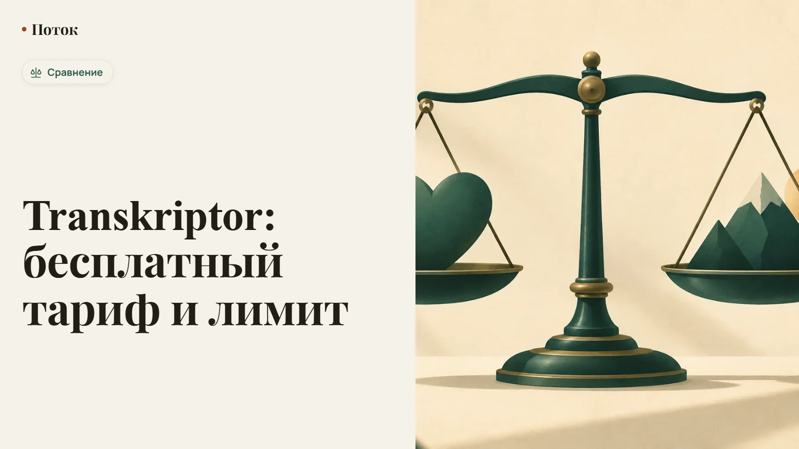 Transkriptor: бесплатный тариф и лимит