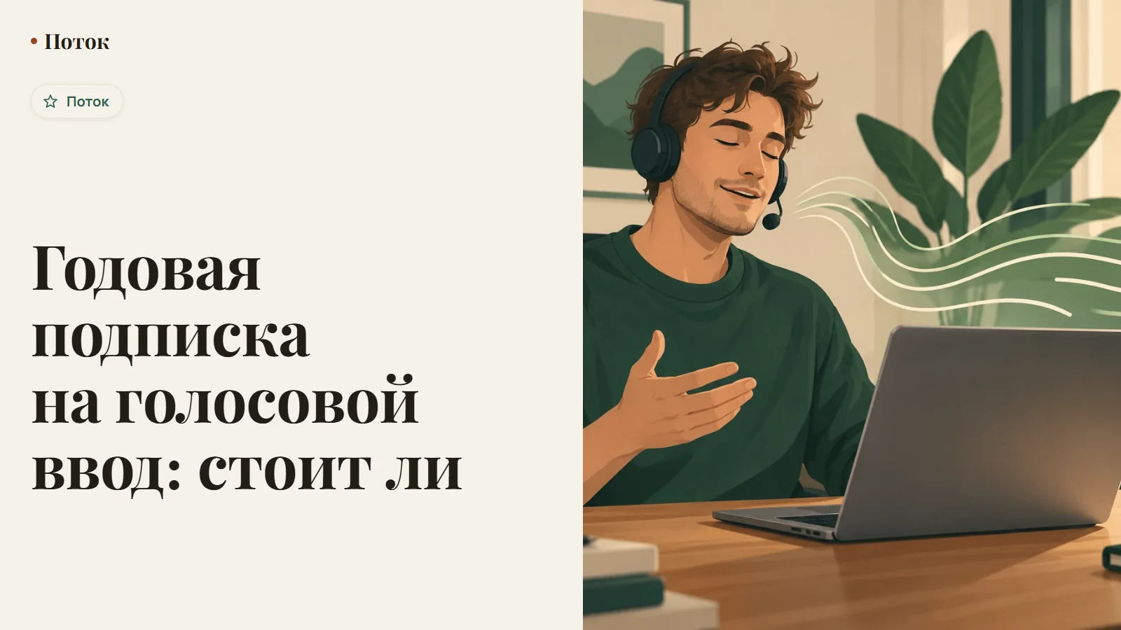 Годовая подписка на голосовой ввод: стоит ли