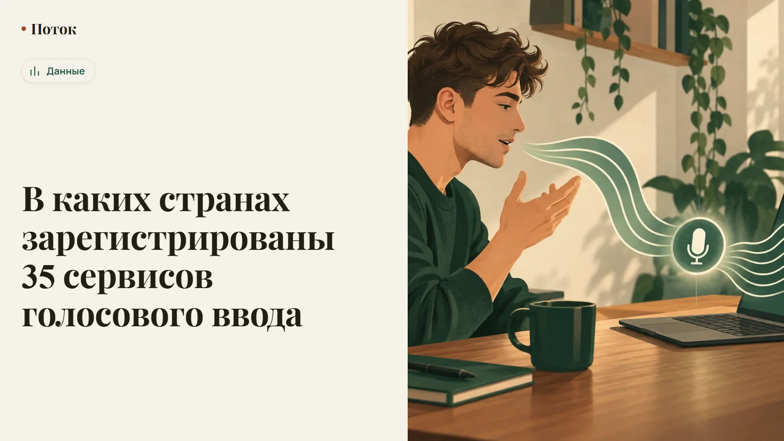 В каких странах зарегистрированы 35 сервисов голосового ввода