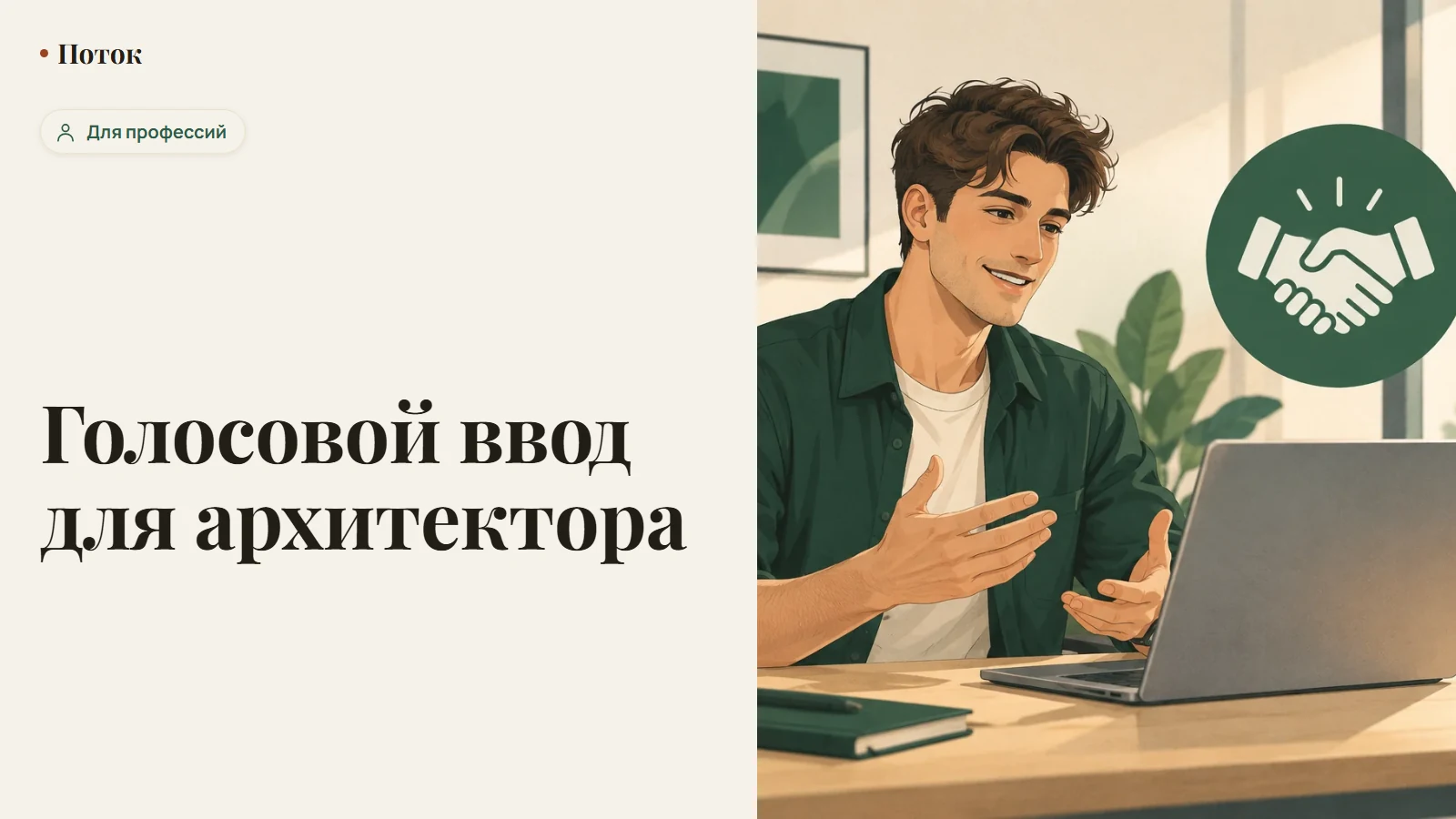Голосовой ввод для архитектора
