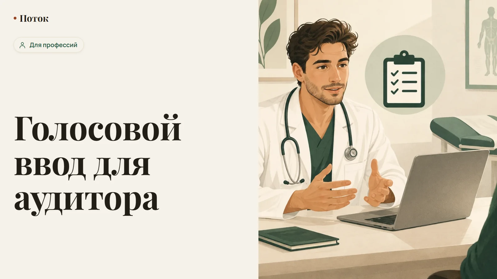 Голосовой ввод для аудитора