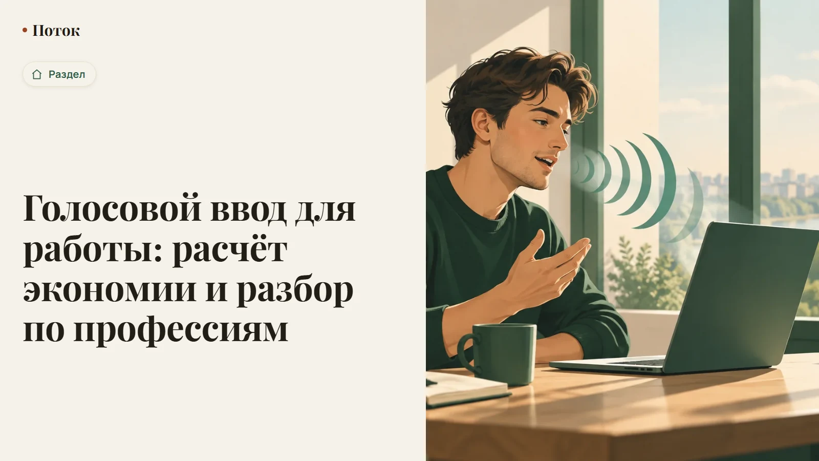 Календарь рабочего дня с отметками времени рядом с иконкой микрофона