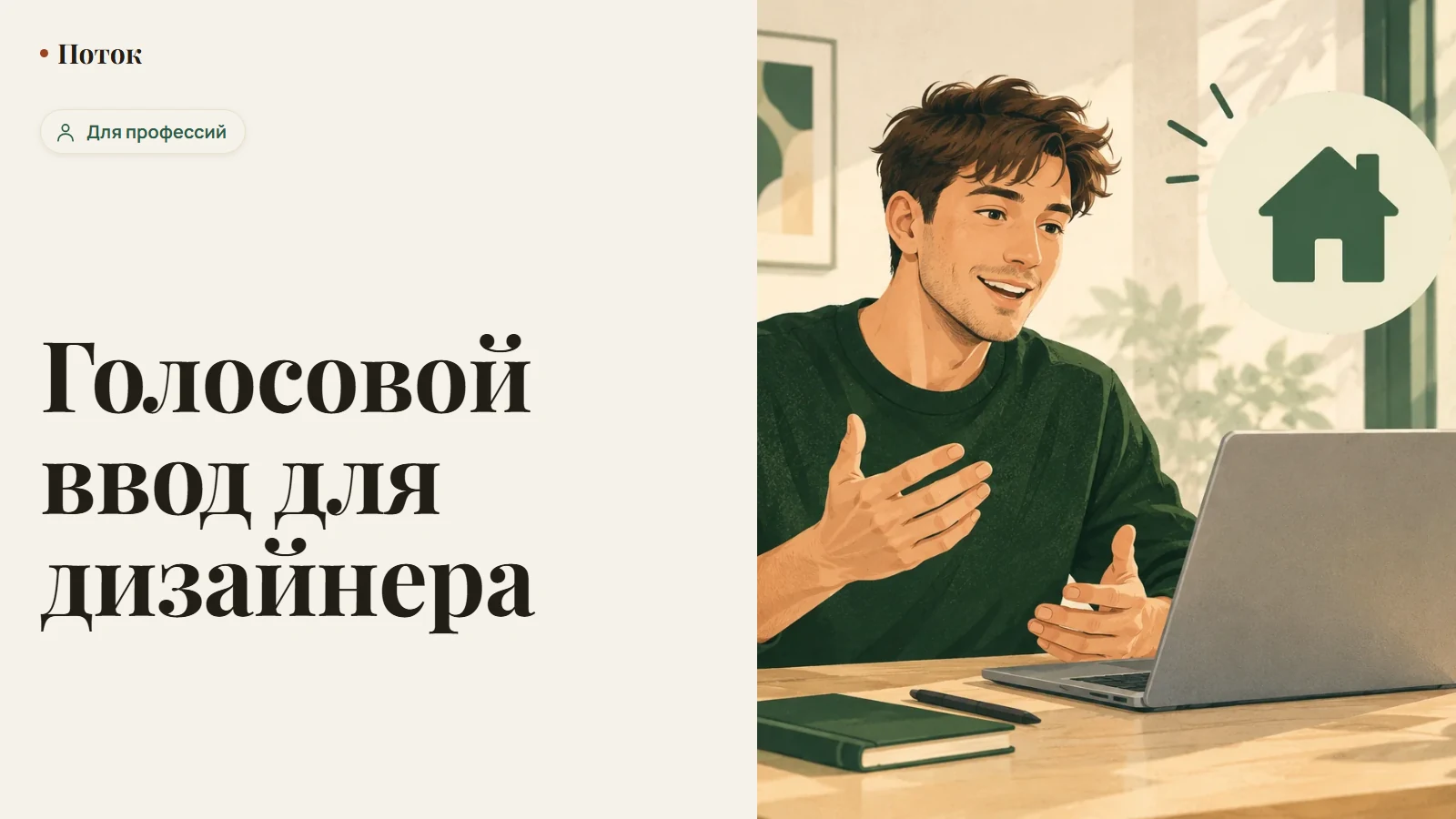 Голосовой ввод для дизайнера