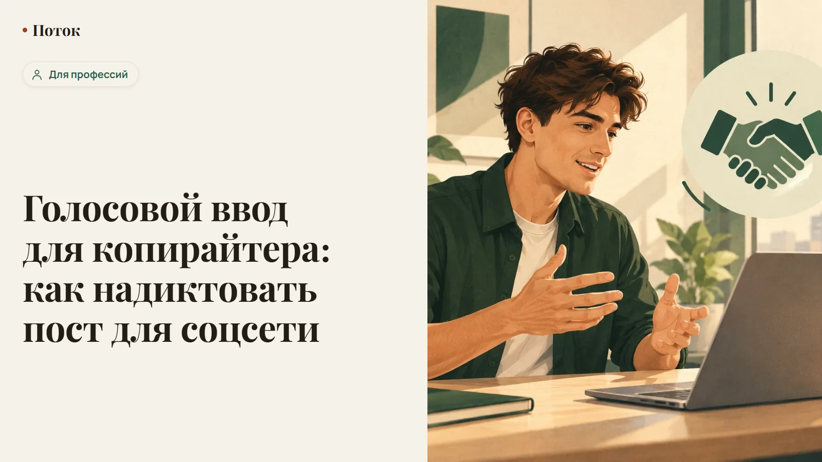 Голосовой ввод для копирайтера: как надиктовать пост для соцсети