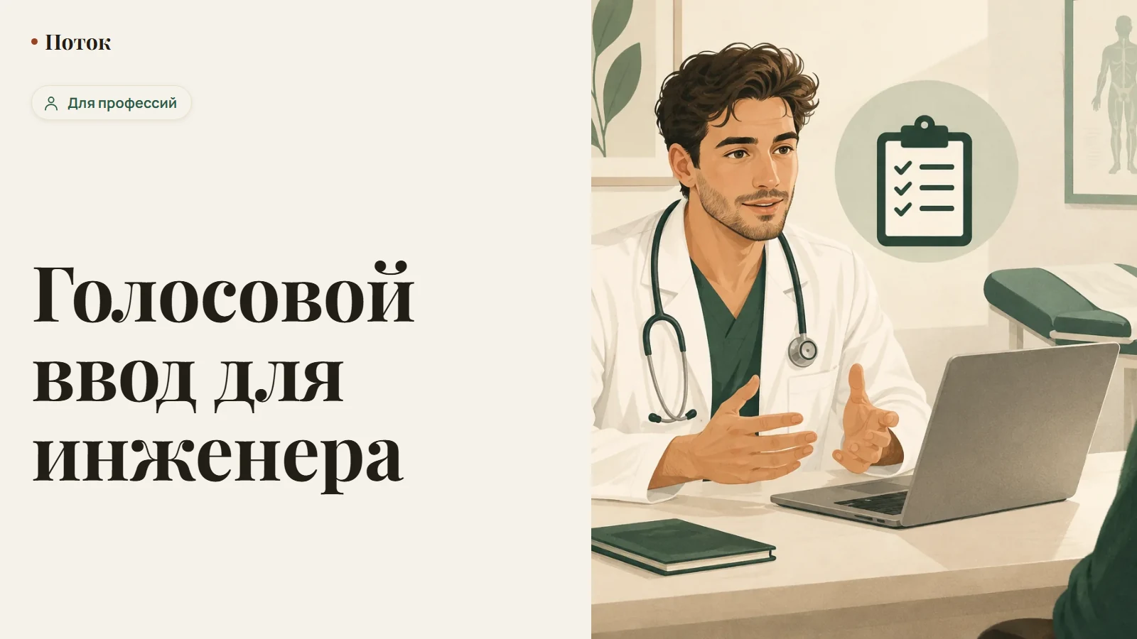 Голосовой ввод для инженера
