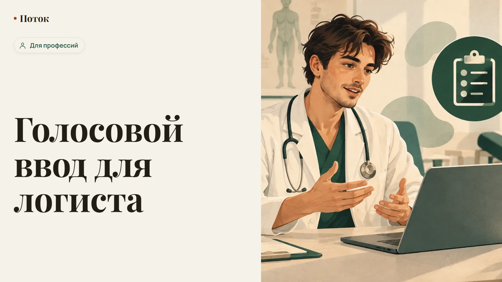 Голосовой ввод для логиста