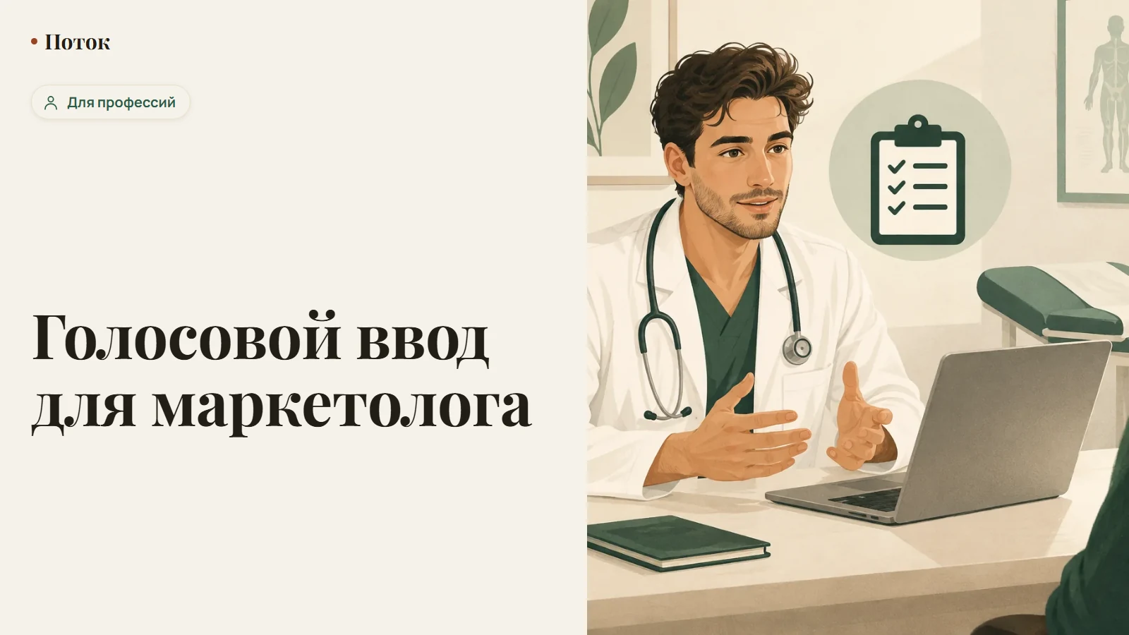 Голосовой ввод для маркетолога