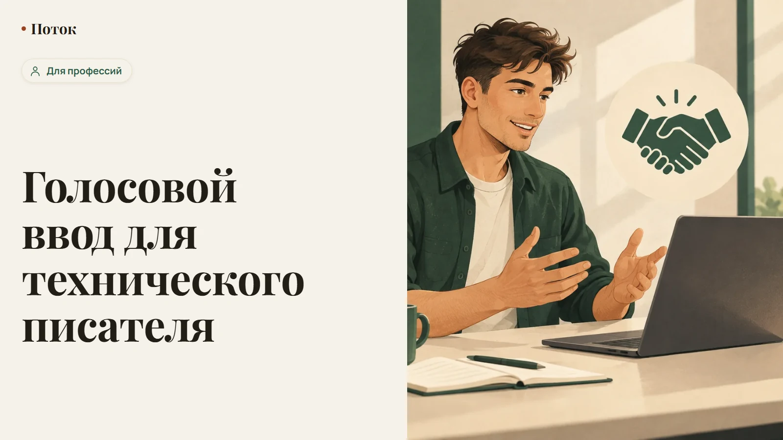Голосовой ввод для технического писателя