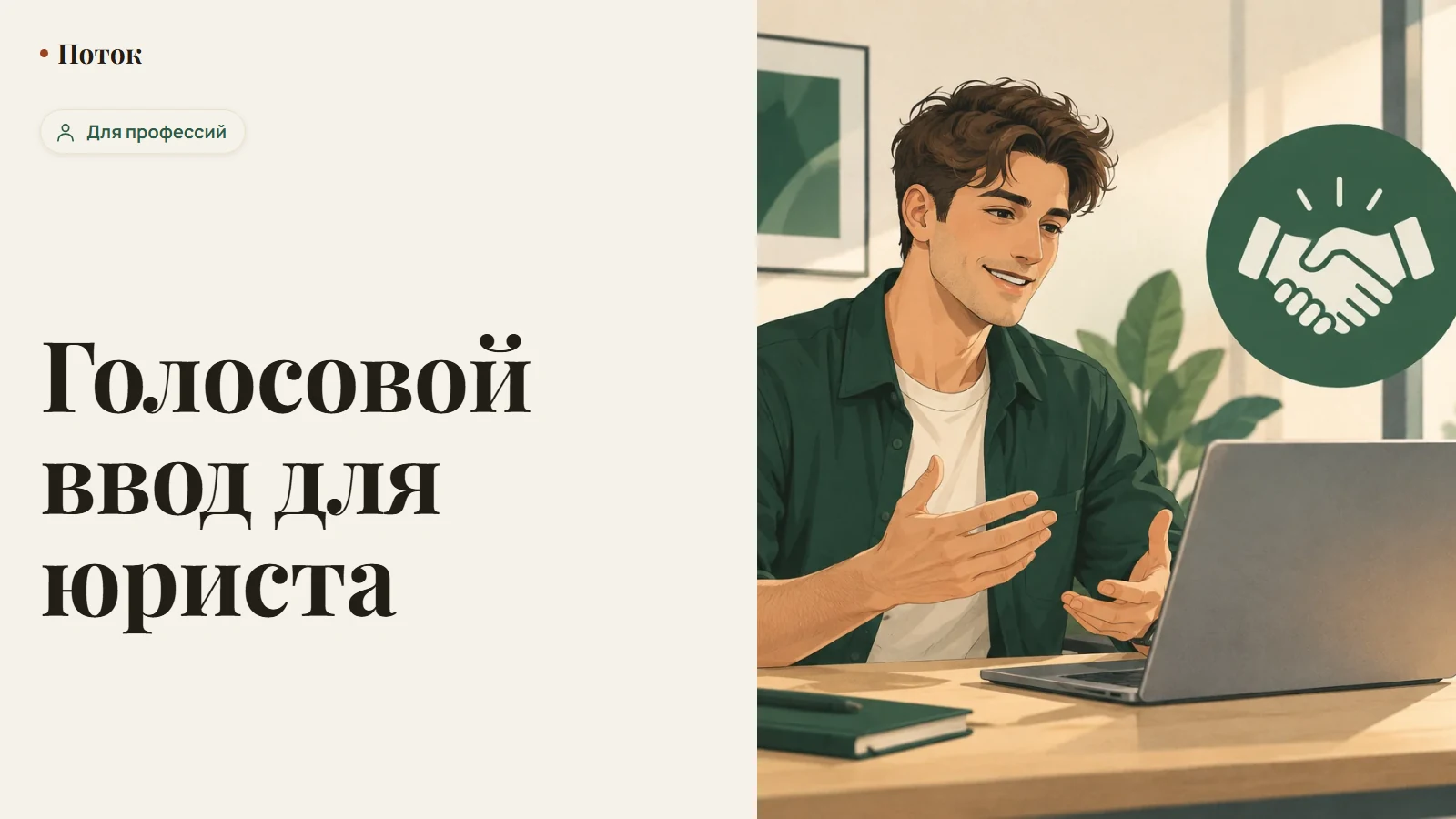 Голосовой ввод для юриста
