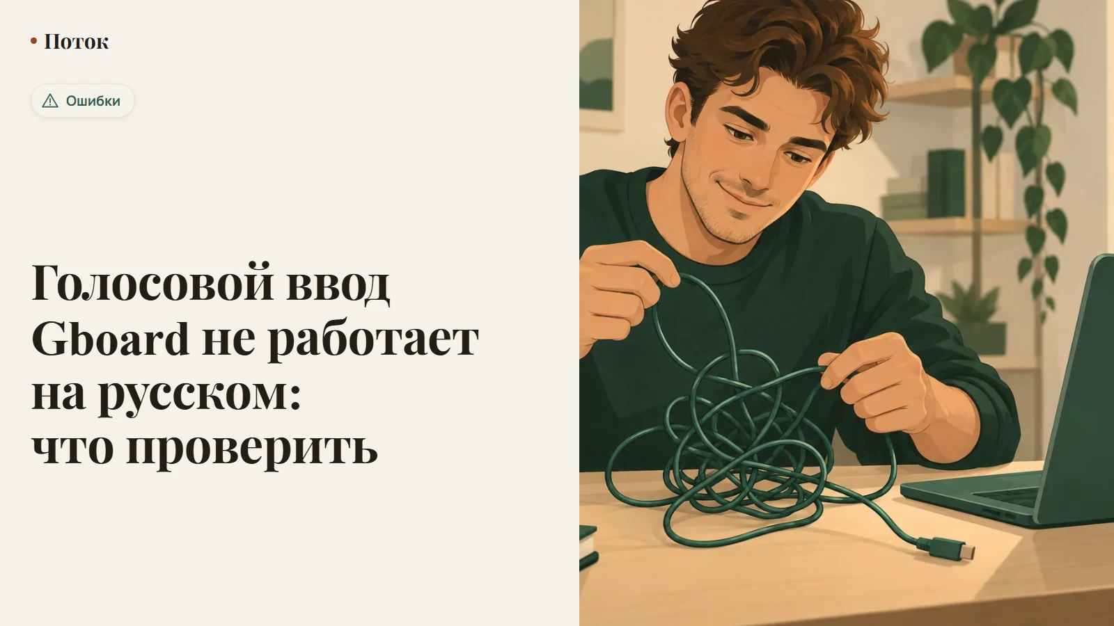 Голосовой ввод Gboard не работает на русском: что проверить