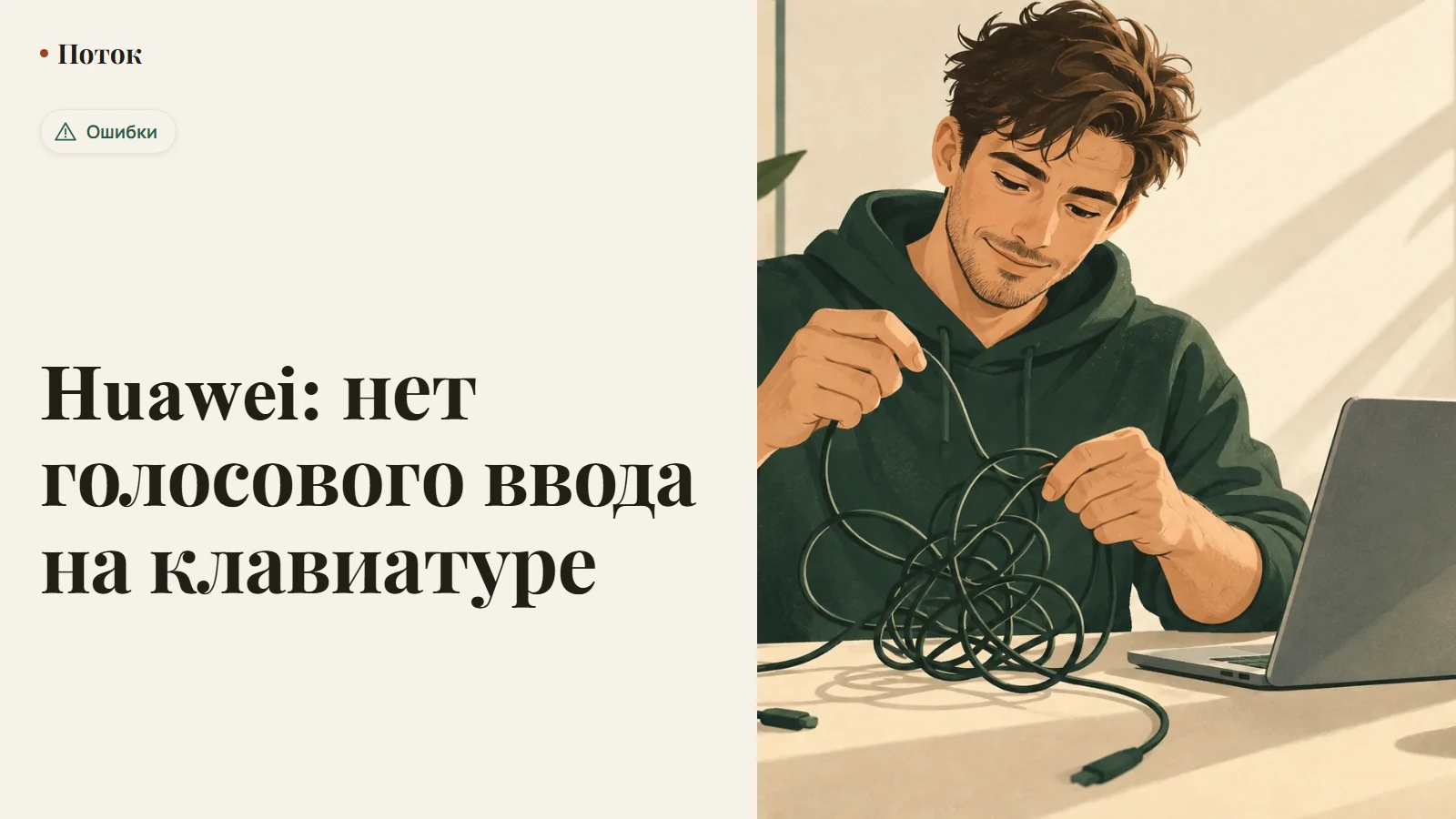 Huawei: нет голосового ввода на клавиатуре