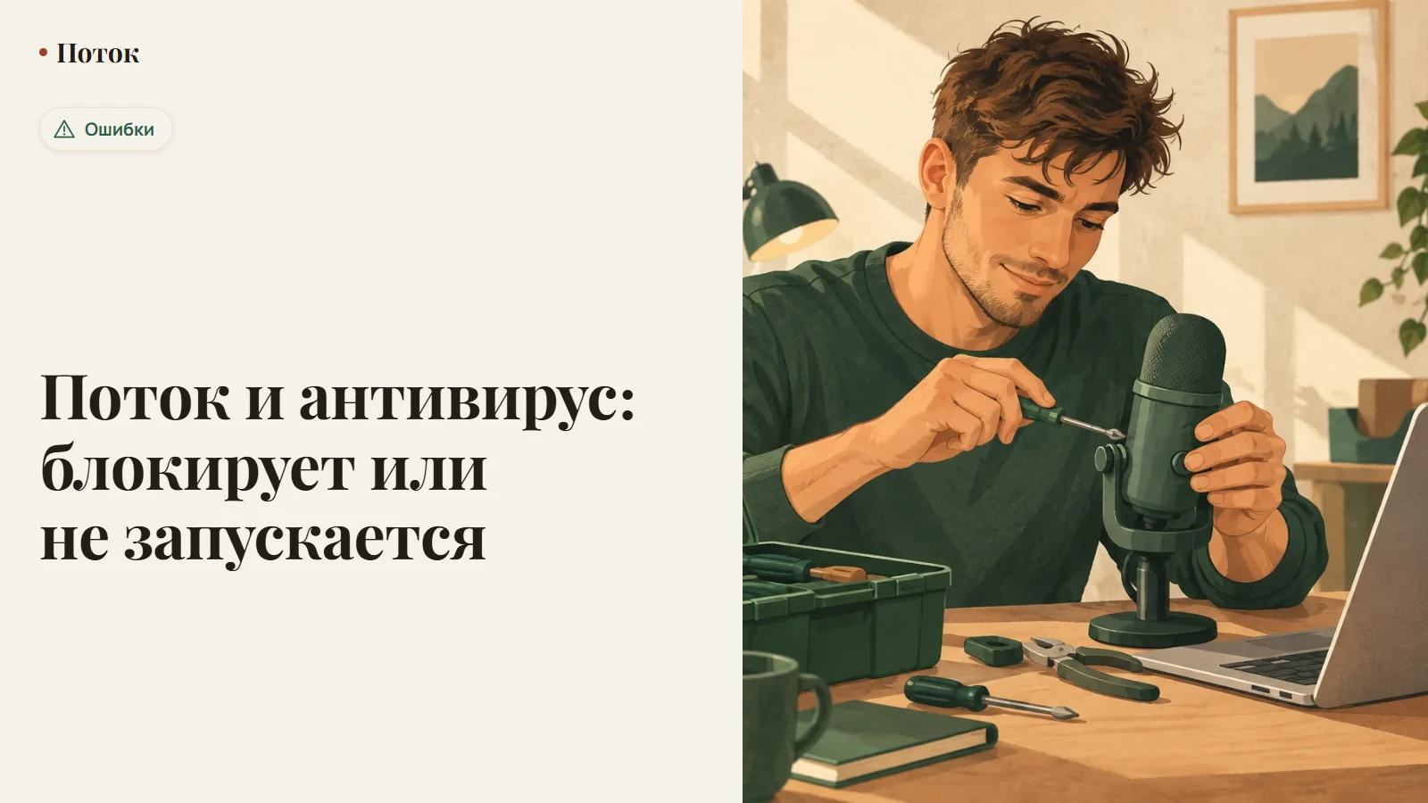 Поток и антивирус: блокирует или не запускается