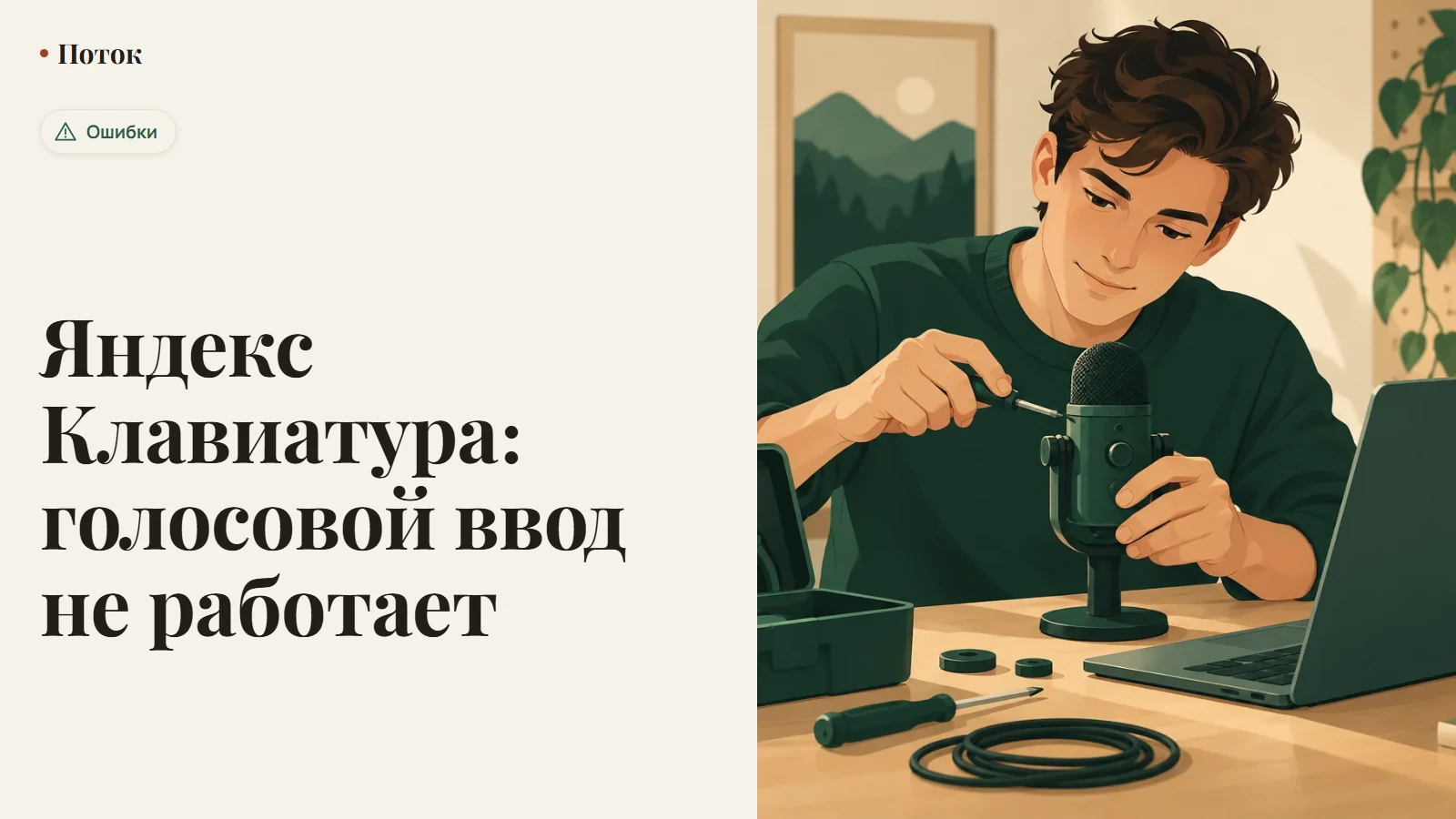 Яндекс Клавиатура: голосовой ввод не работает