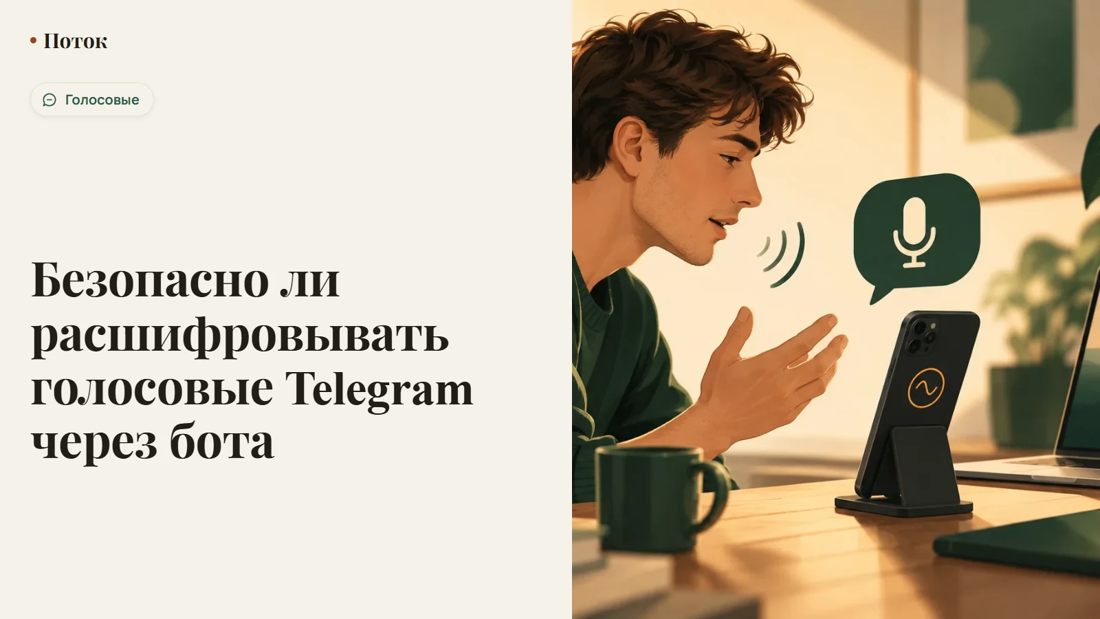 Безопасно ли расшифровывать голосовые Telegram через бота