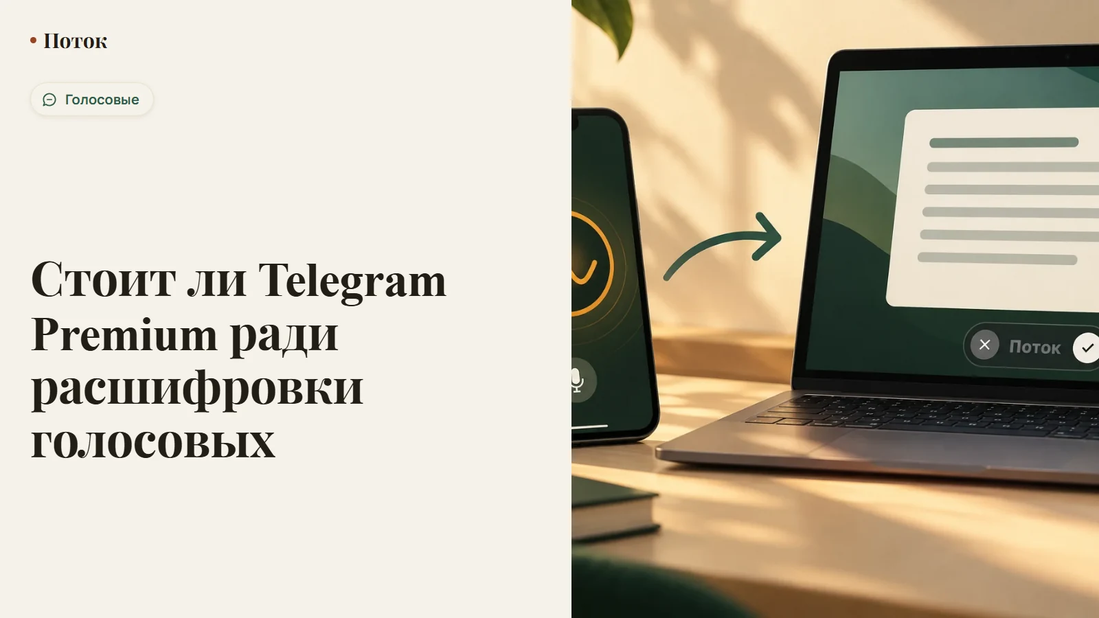 Стоит ли Telegram Premium ради расшифровки голосовых