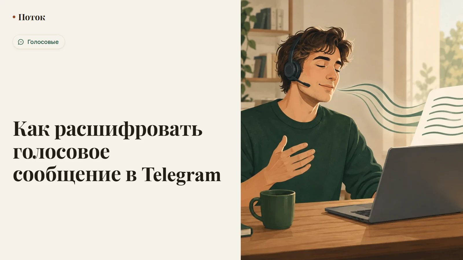 Как расшифровать голосовое сообщение в Telegram