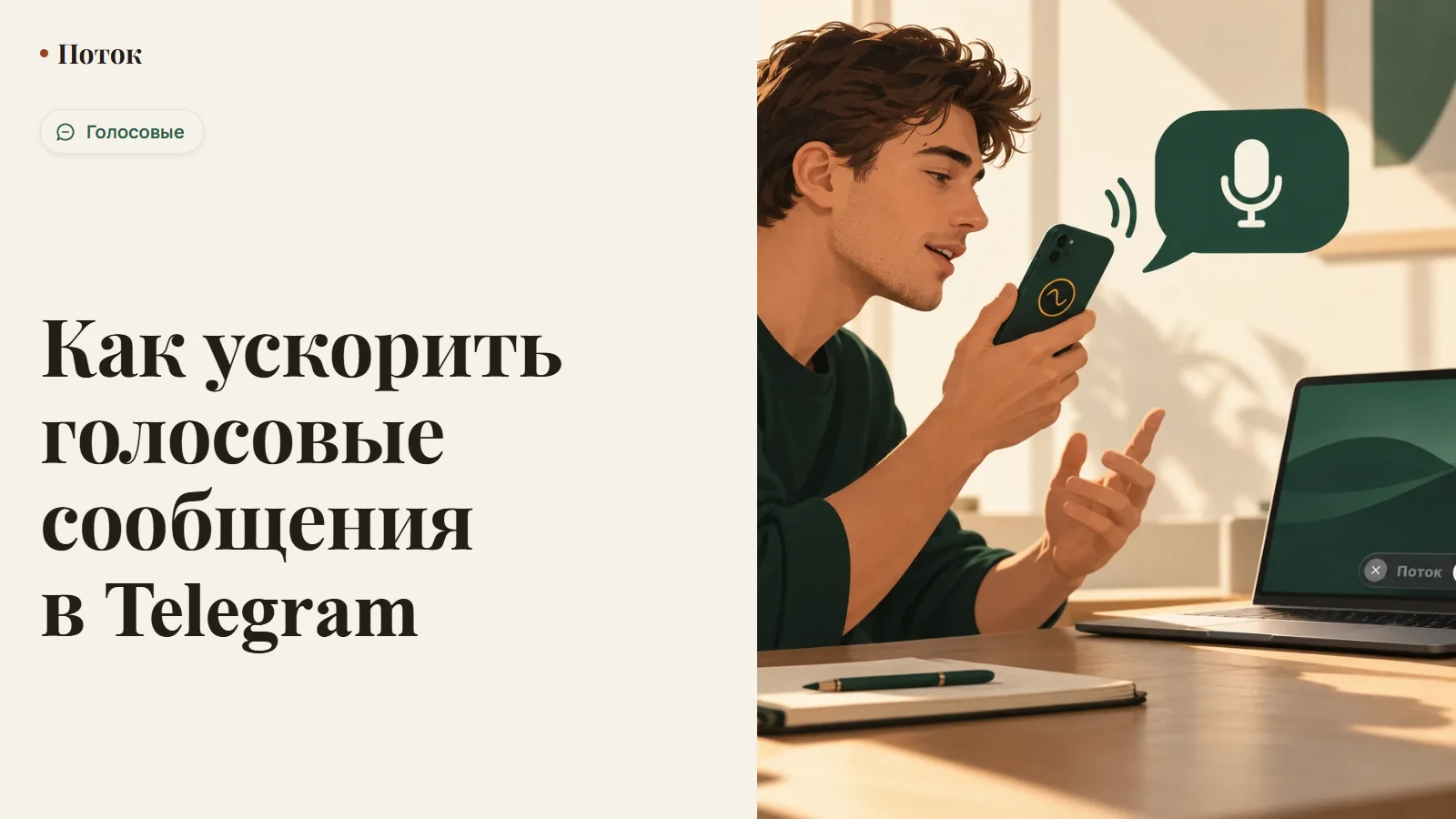 Как ускорить голосовые сообщения в Telegram