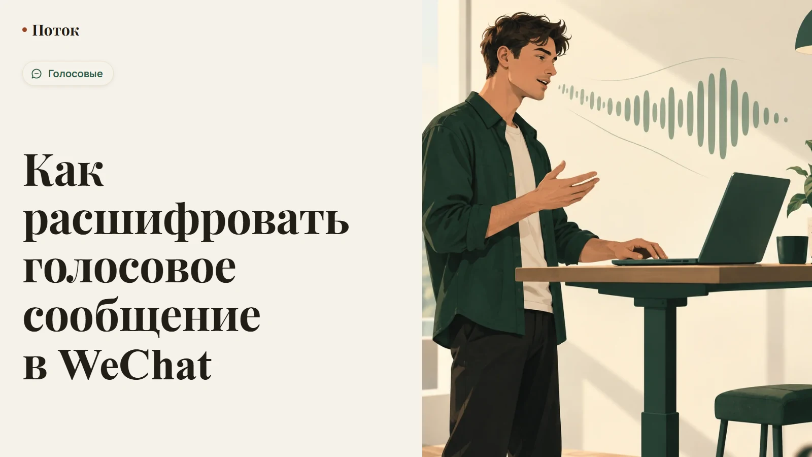 Как расшифровать голосовое сообщение в WeChat
