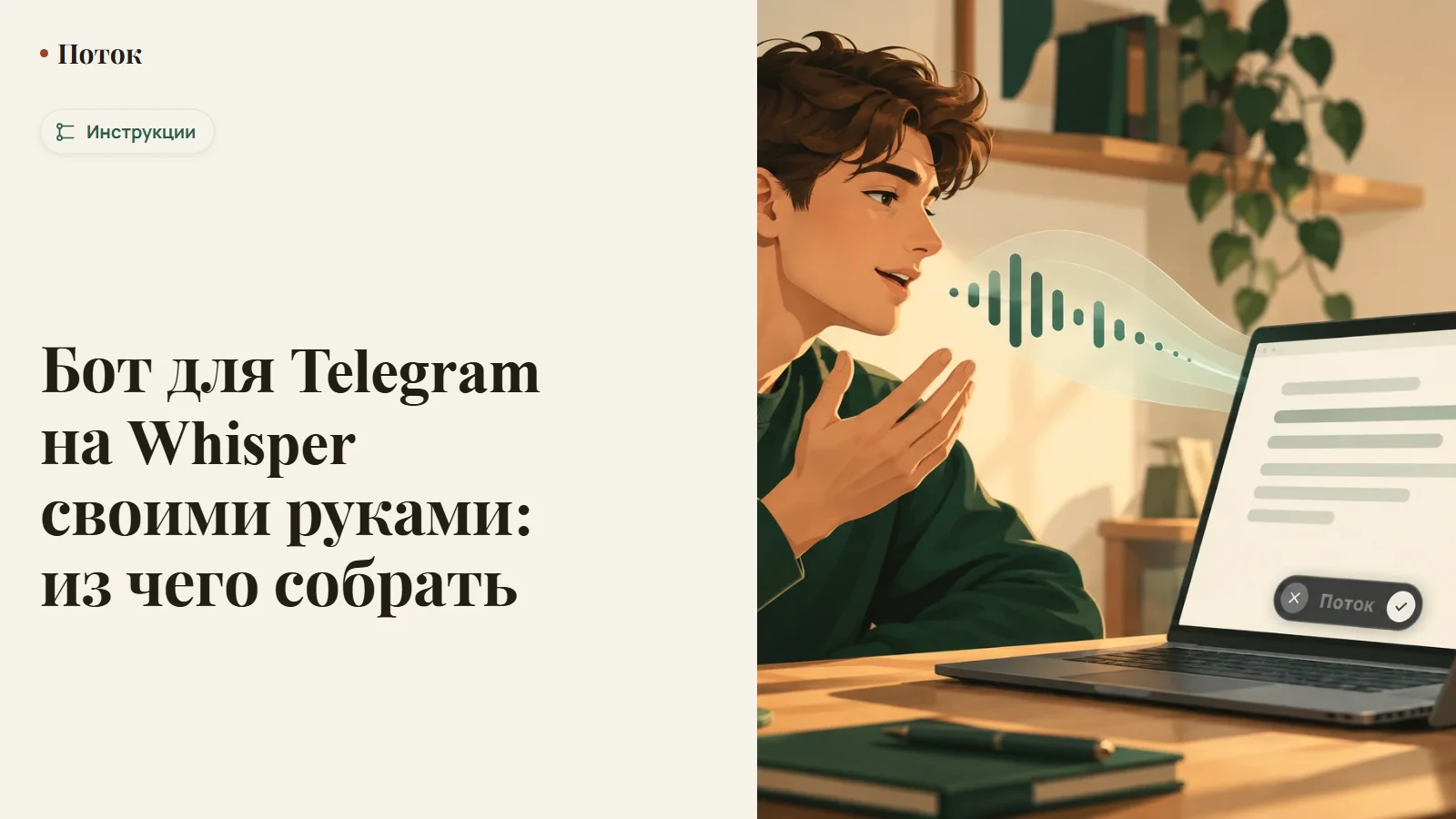 Бот для Telegram на Whisper своими руками: из чего собрать