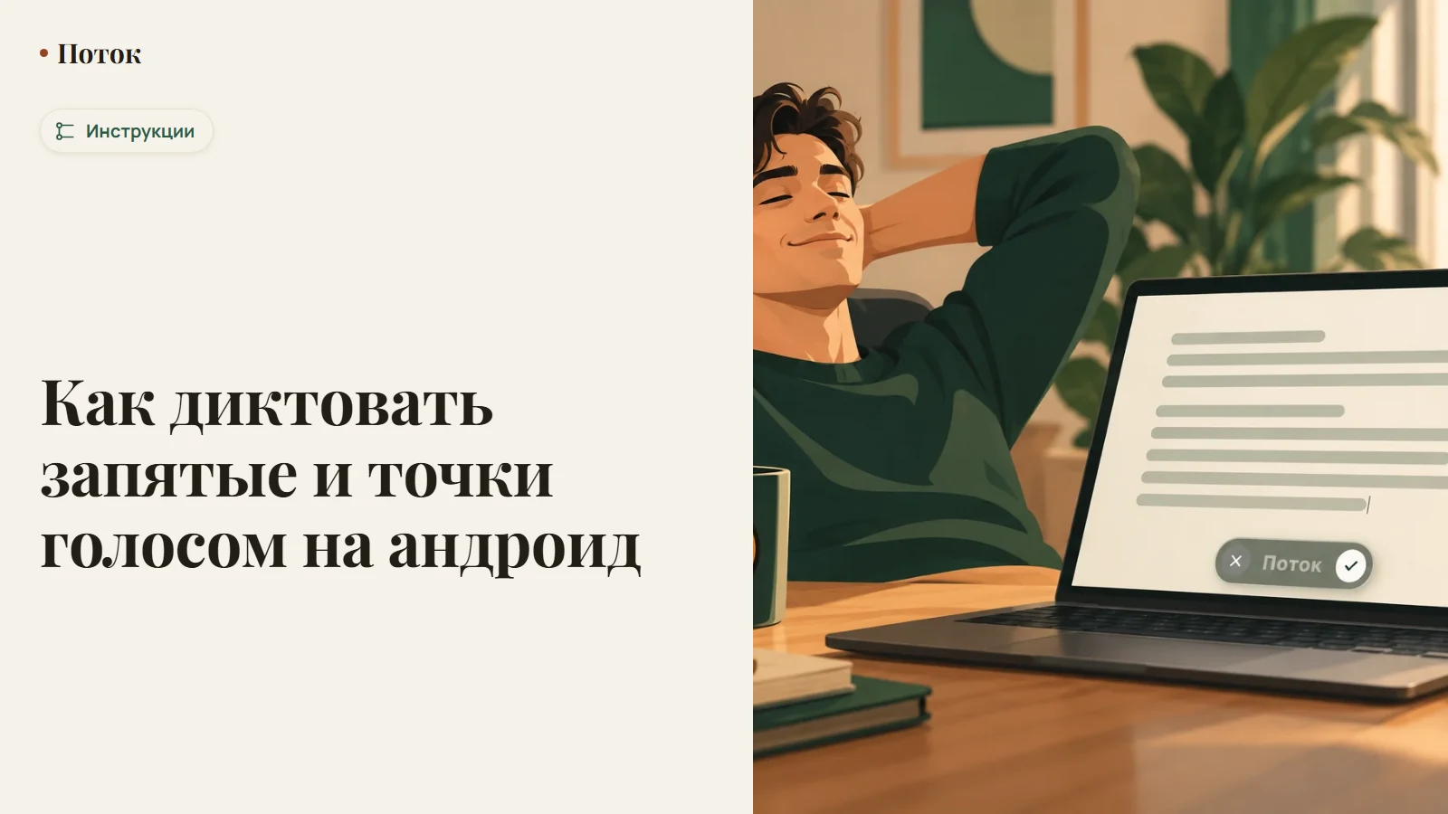 Как диктовать запятые и точки голосом на андроид