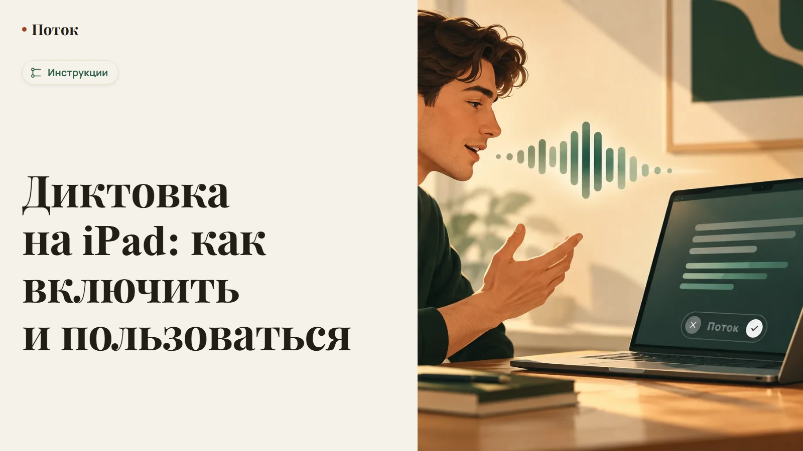 Диктовка на iPad: как включить и пользоваться