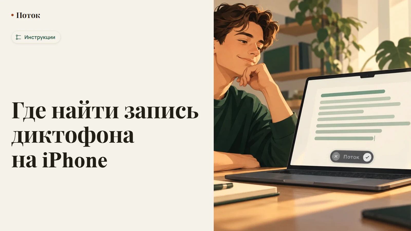 Где найти запись диктофона на iPhone