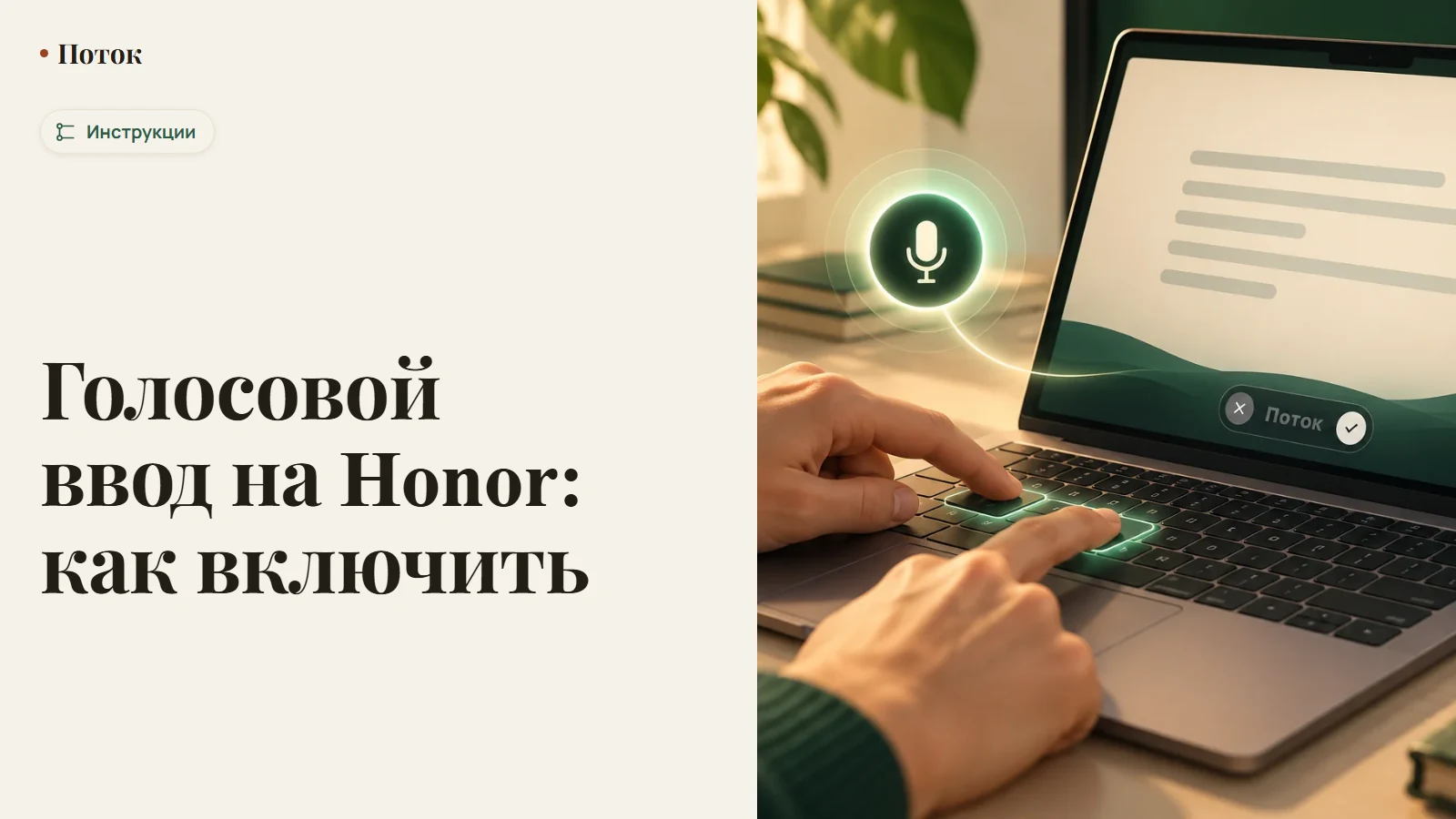 Голосовой ввод на Honor: как включить