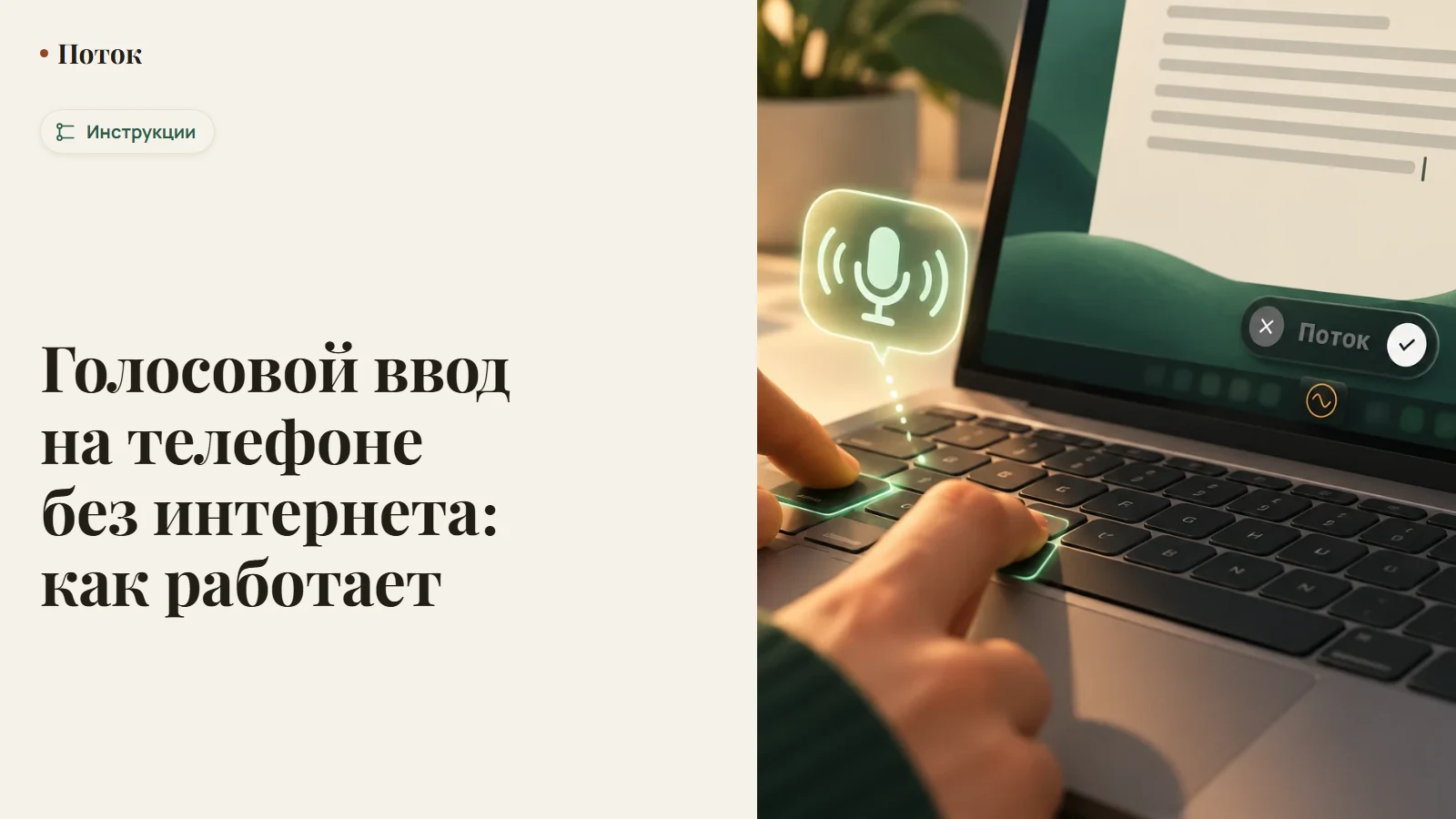 Голосовой ввод на телефоне без интернета: как работает
