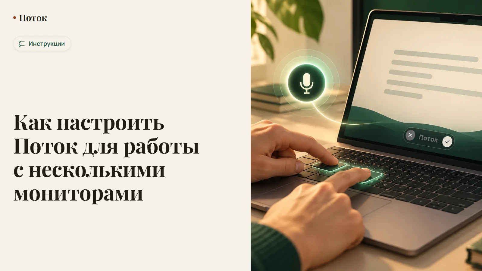 Как настроить Поток для работы с несколькими мониторами