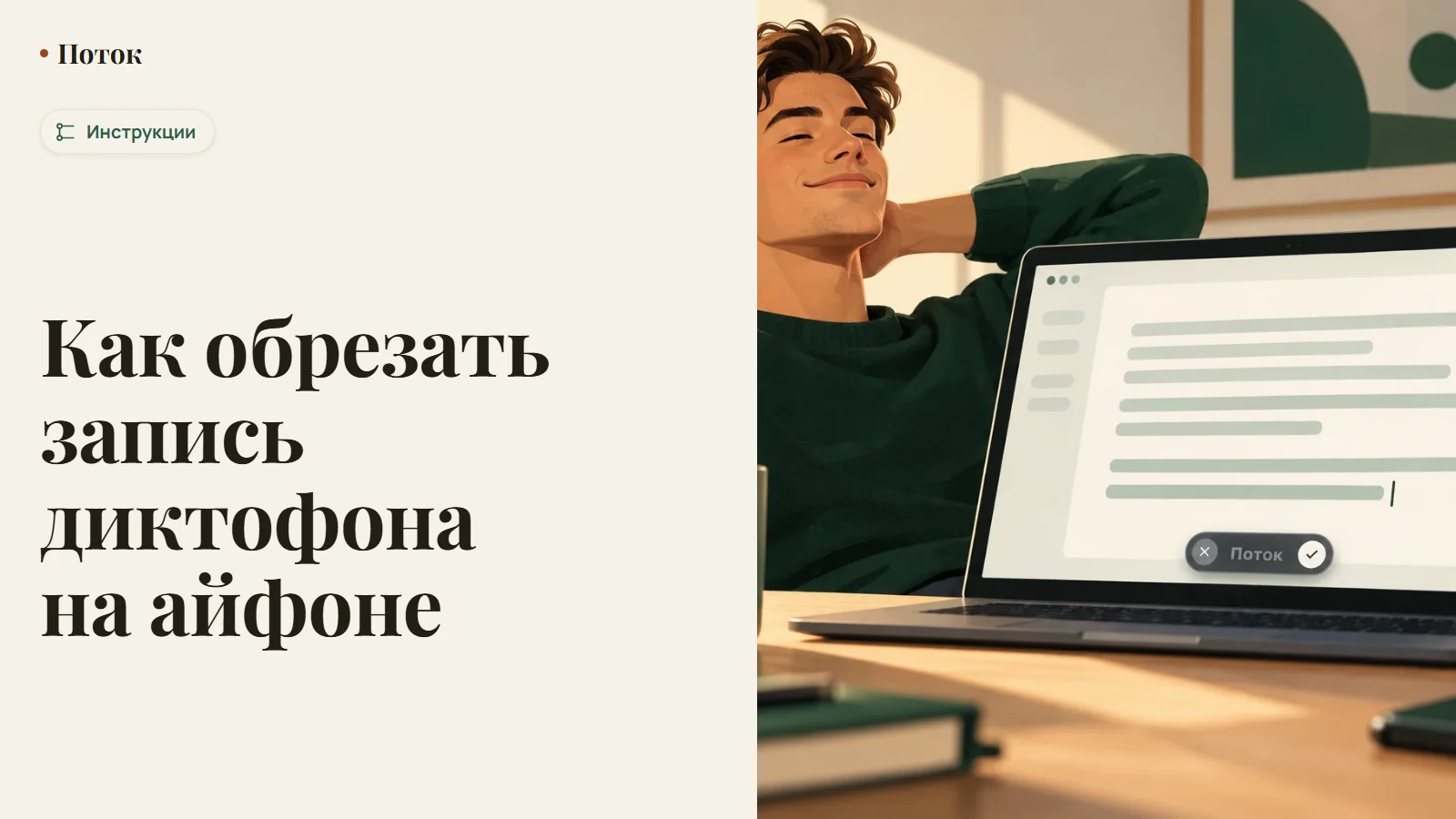 Как обрезать запись диктофона на айфоне