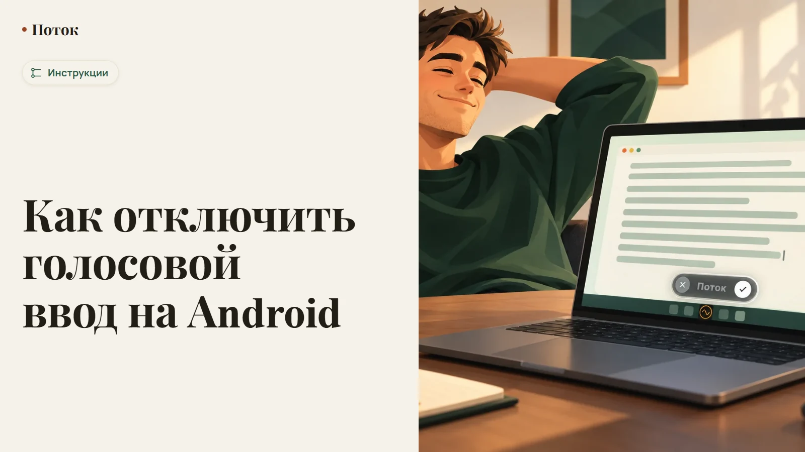 Как отключить голосовой ввод на Android