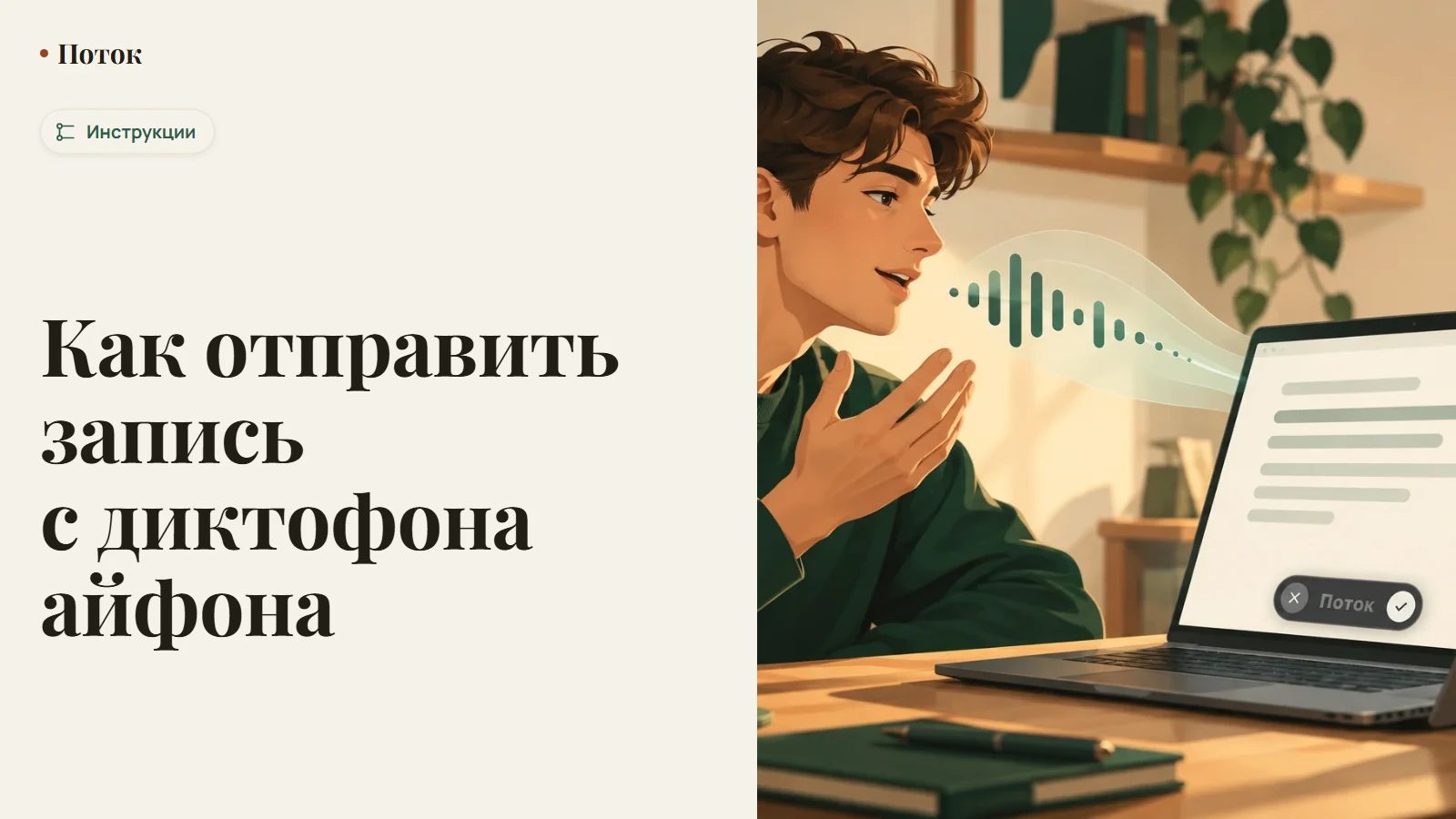 Как отправить запись с диктофона айфона