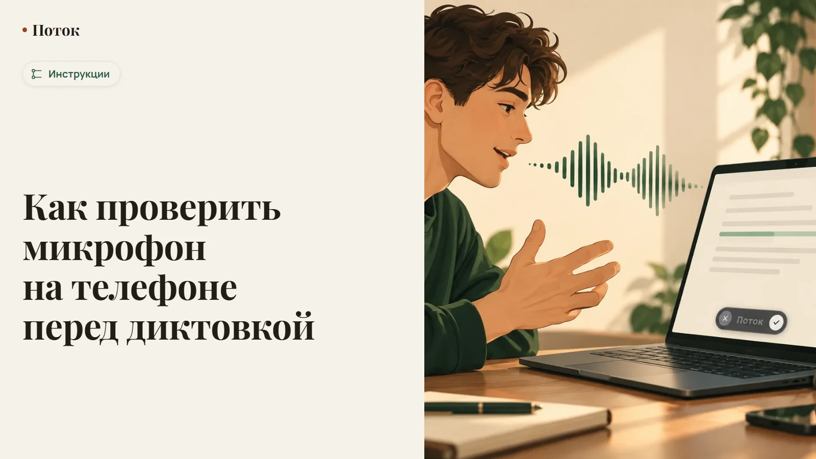 Как проверить микрофон на телефоне перед диктовкой