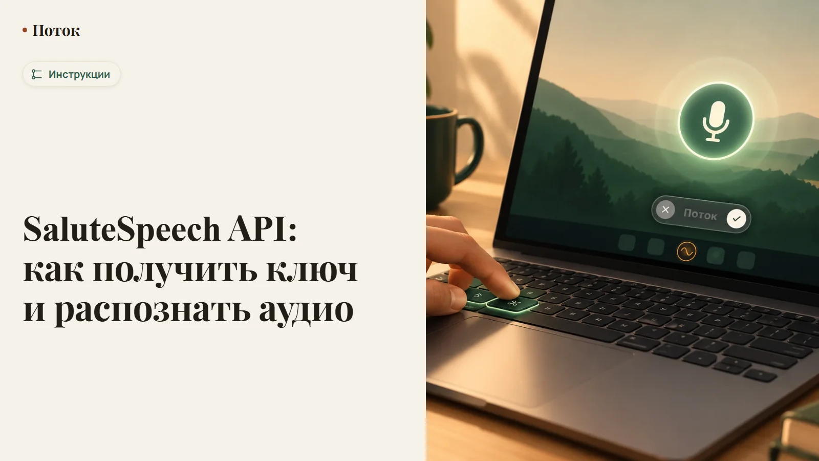 SaluteSpeech API: как получить ключ и распознать аудио