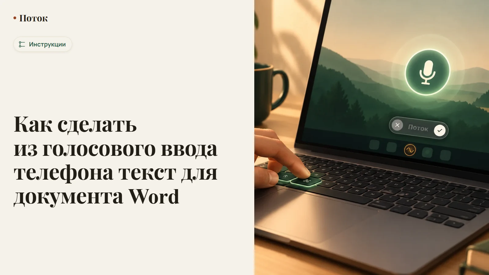 Как сделать из голосового ввода телефона текст для документа Word