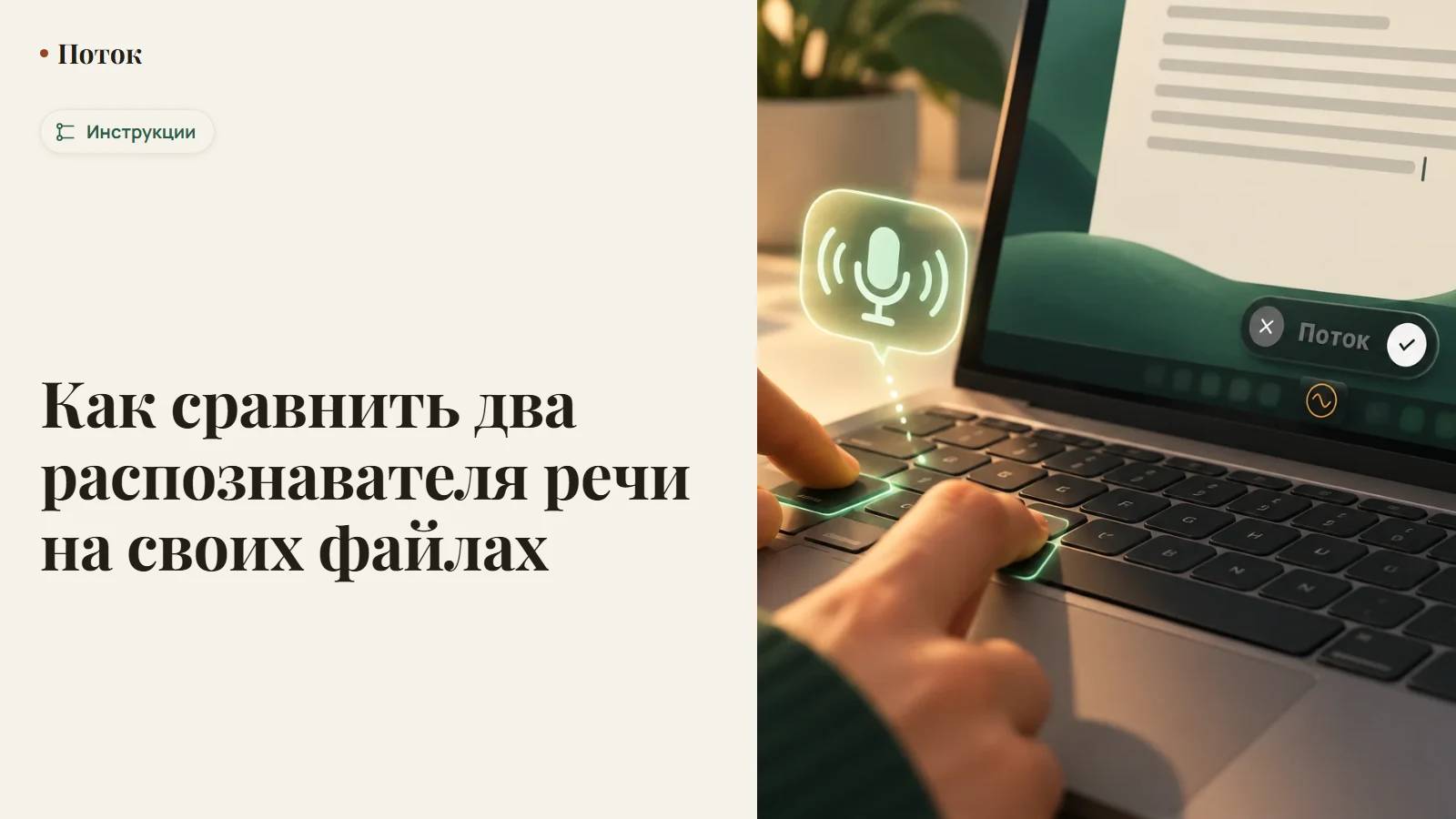 Как сравнить два распознавателя речи на своих файлах