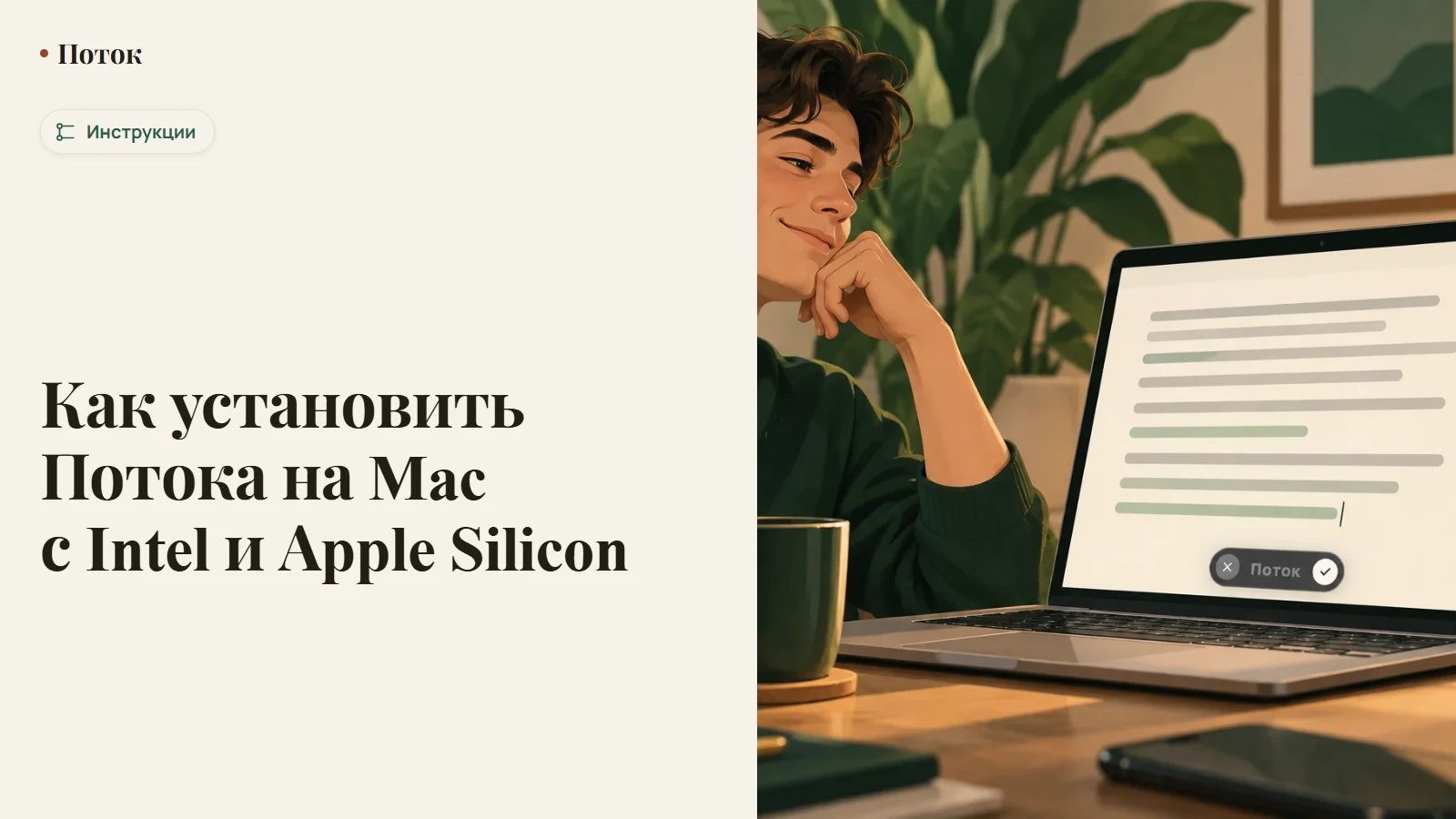 Как установить Потока на Mac с Intel и Apple Silicon