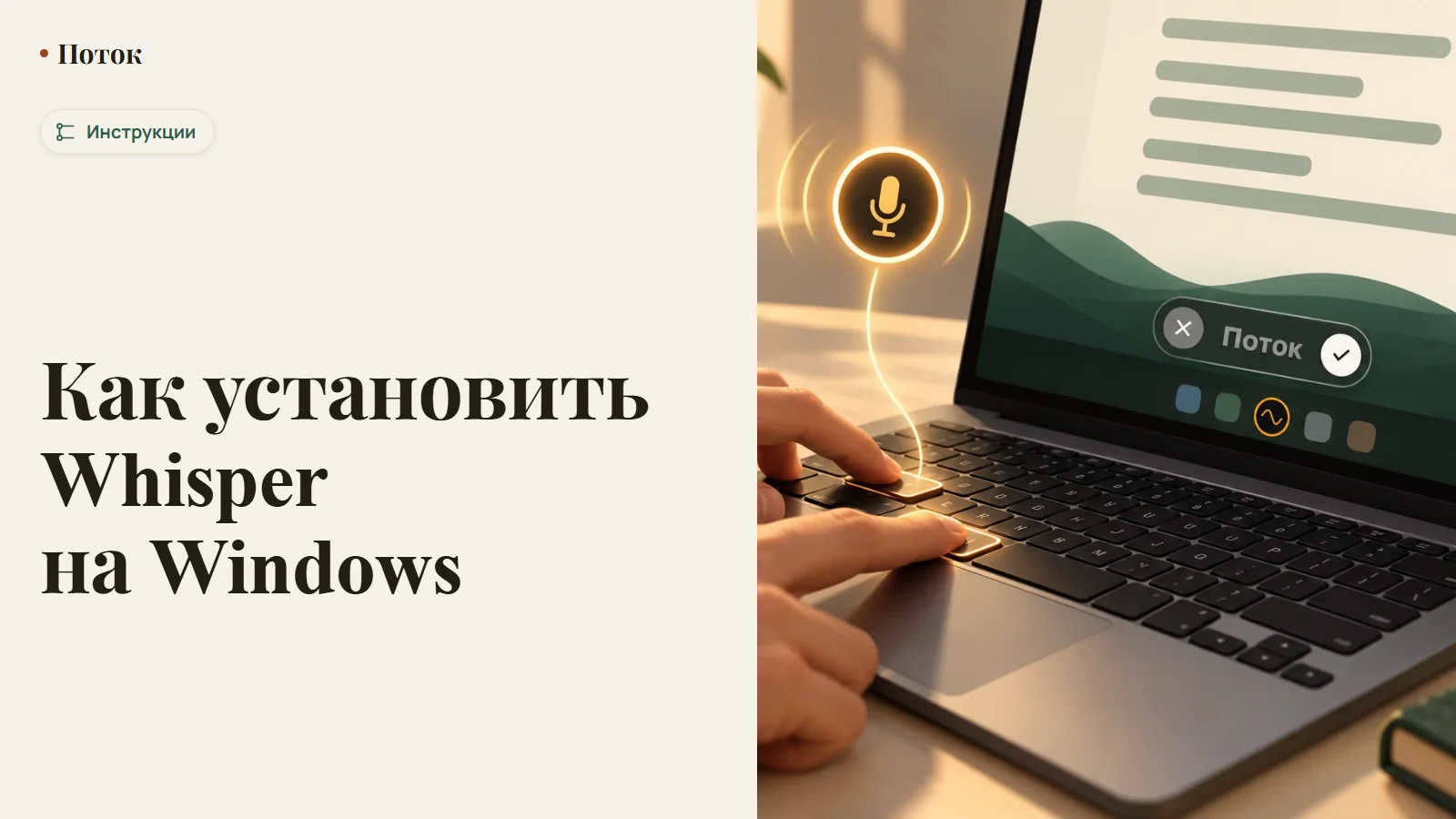 Как установить Whisper на Windows