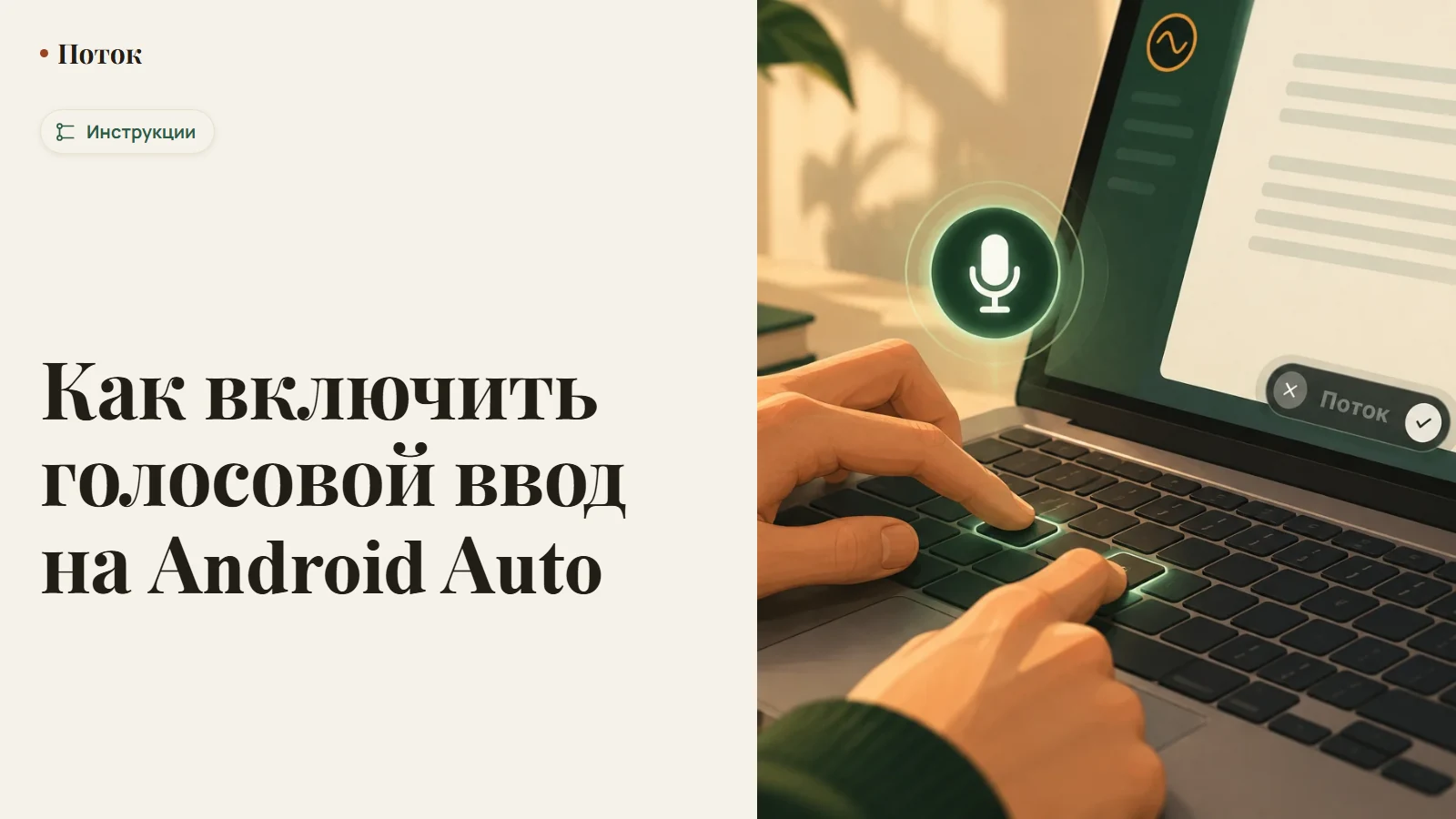 Как включить голосовой ввод на Android Auto