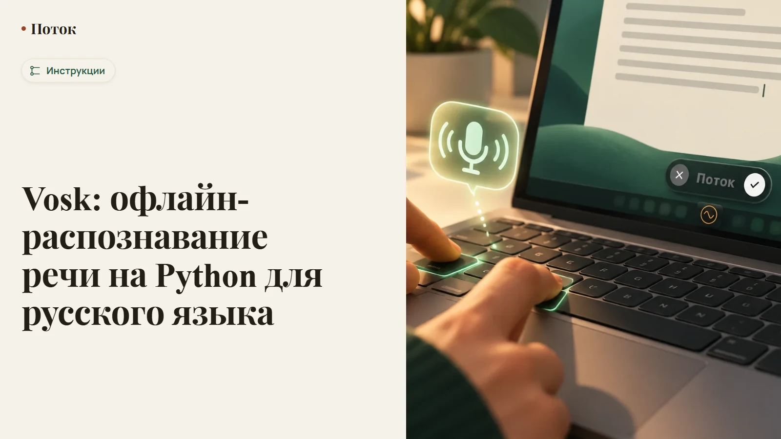 Vosk: офлайн-распознавание речи на Python для русского языка