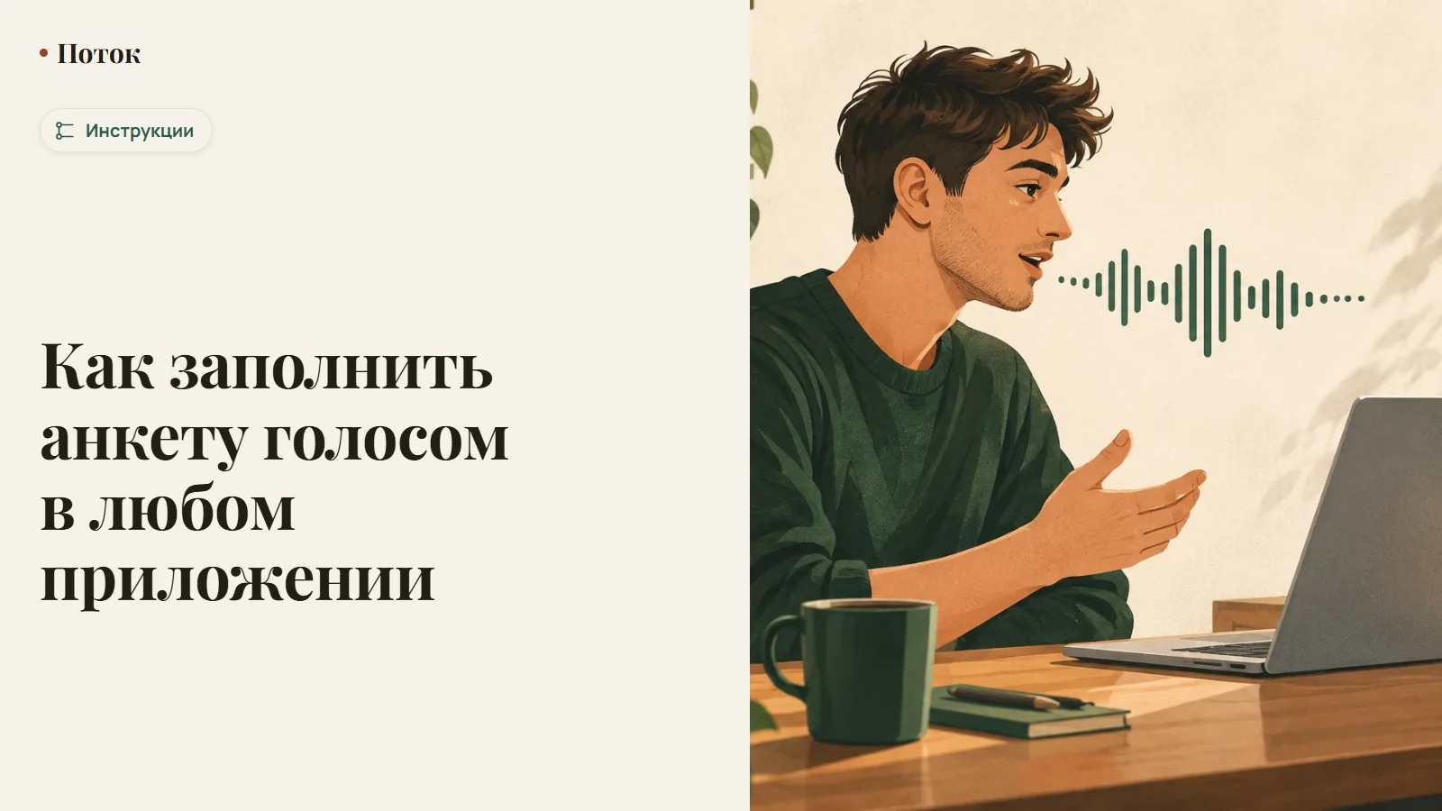 Как заполнить анкету голосом в любом приложении