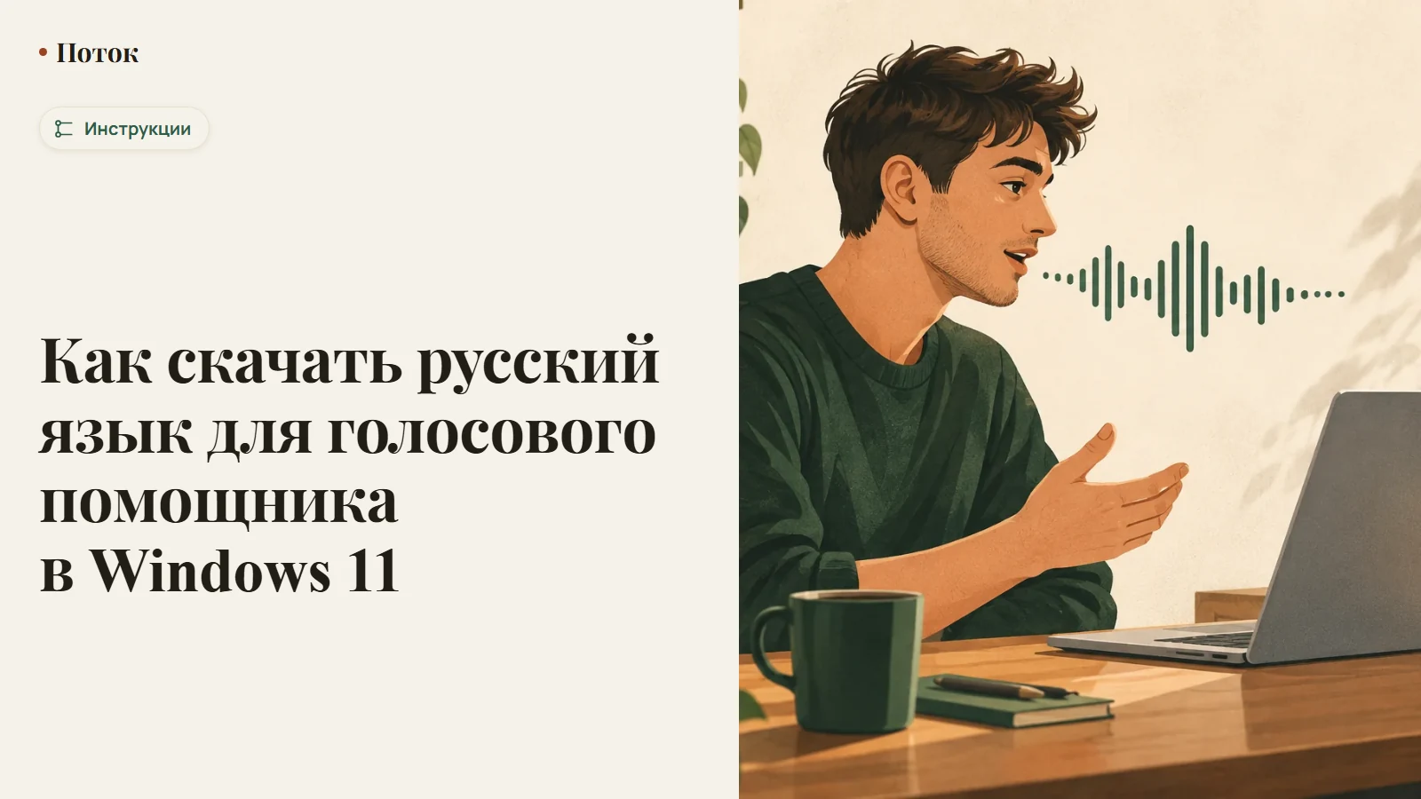 Как скачать русский язык для голосового помощника в Windows 11