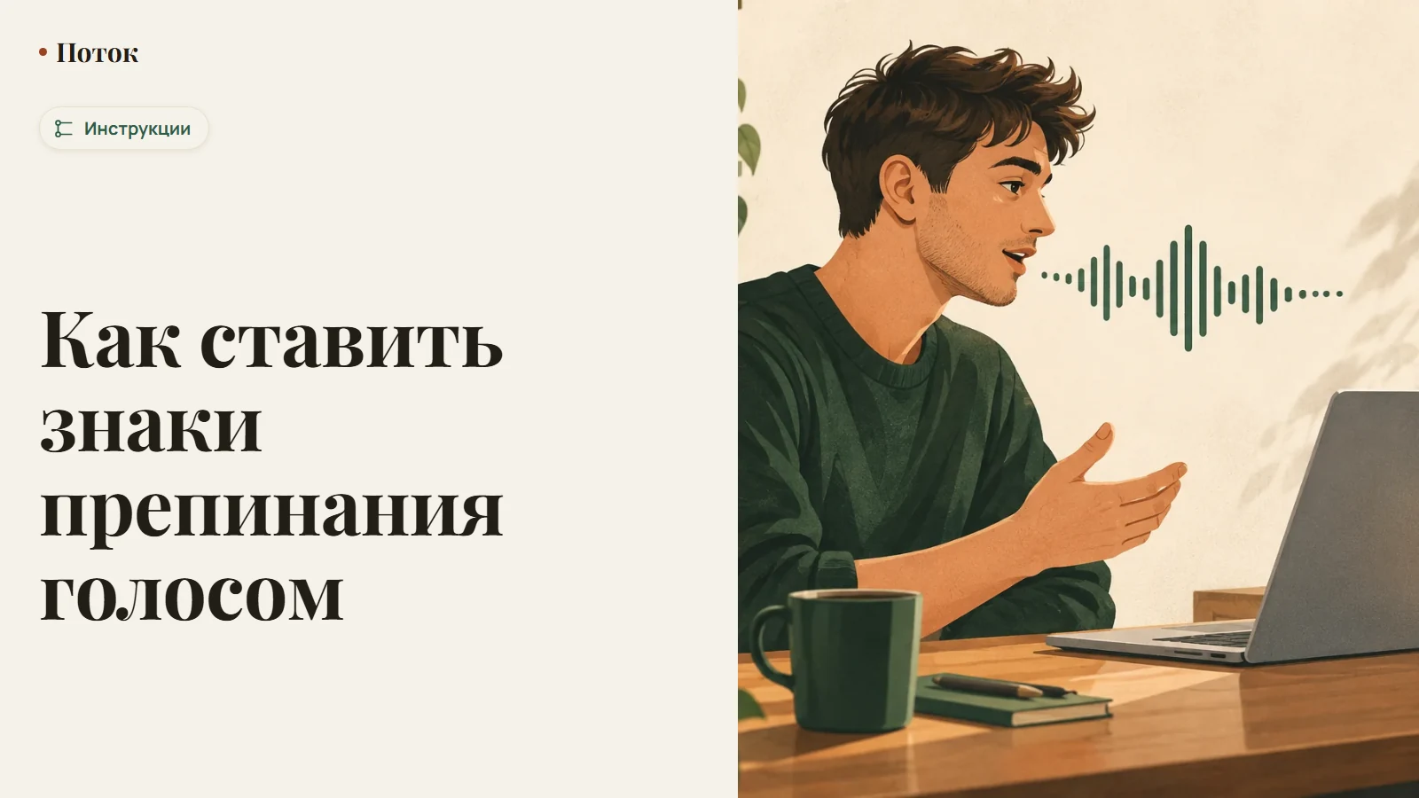 Как ставить знаки препинания голосом
