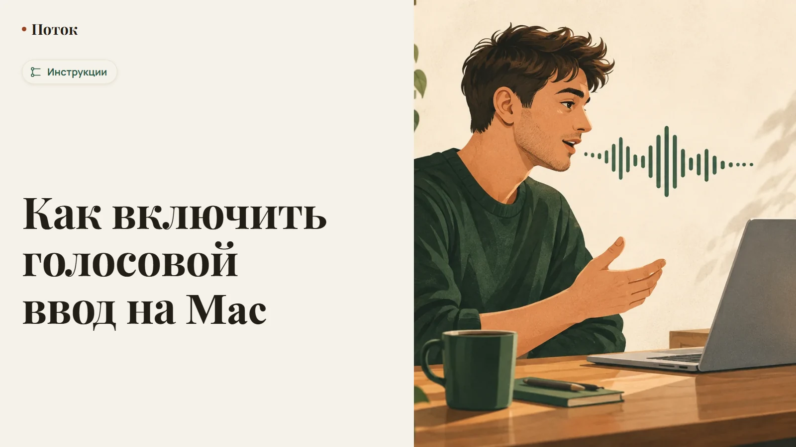 Как включить голосовой ввод на Mac