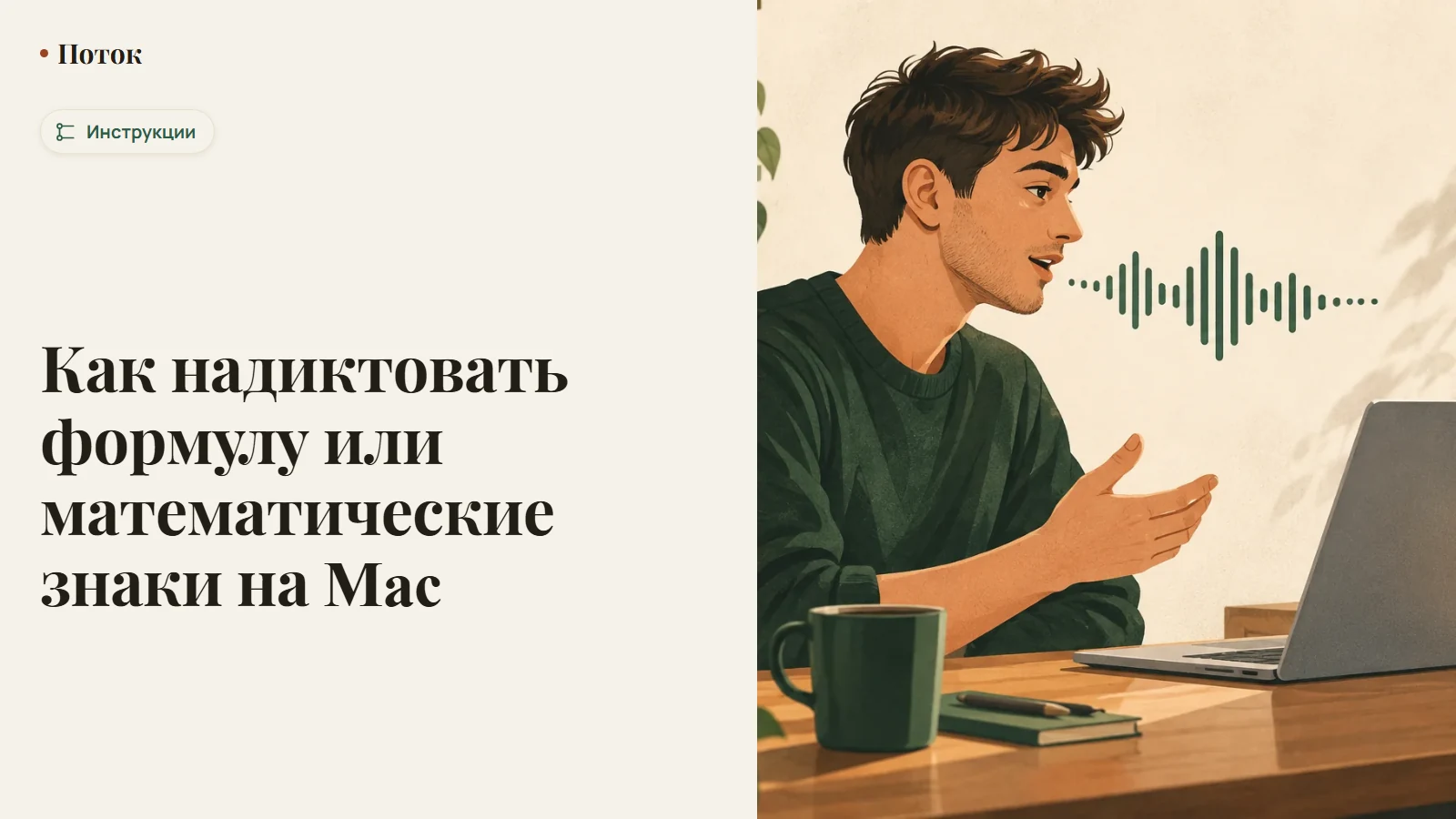 Как надиктовать формулу или математические знаки на Mac