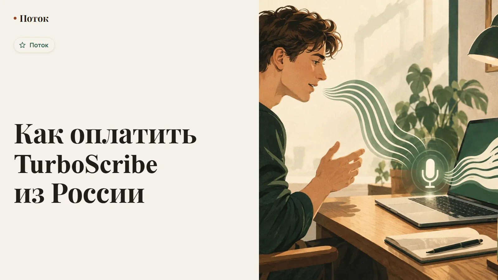 Как оплатить TurboScribe из России